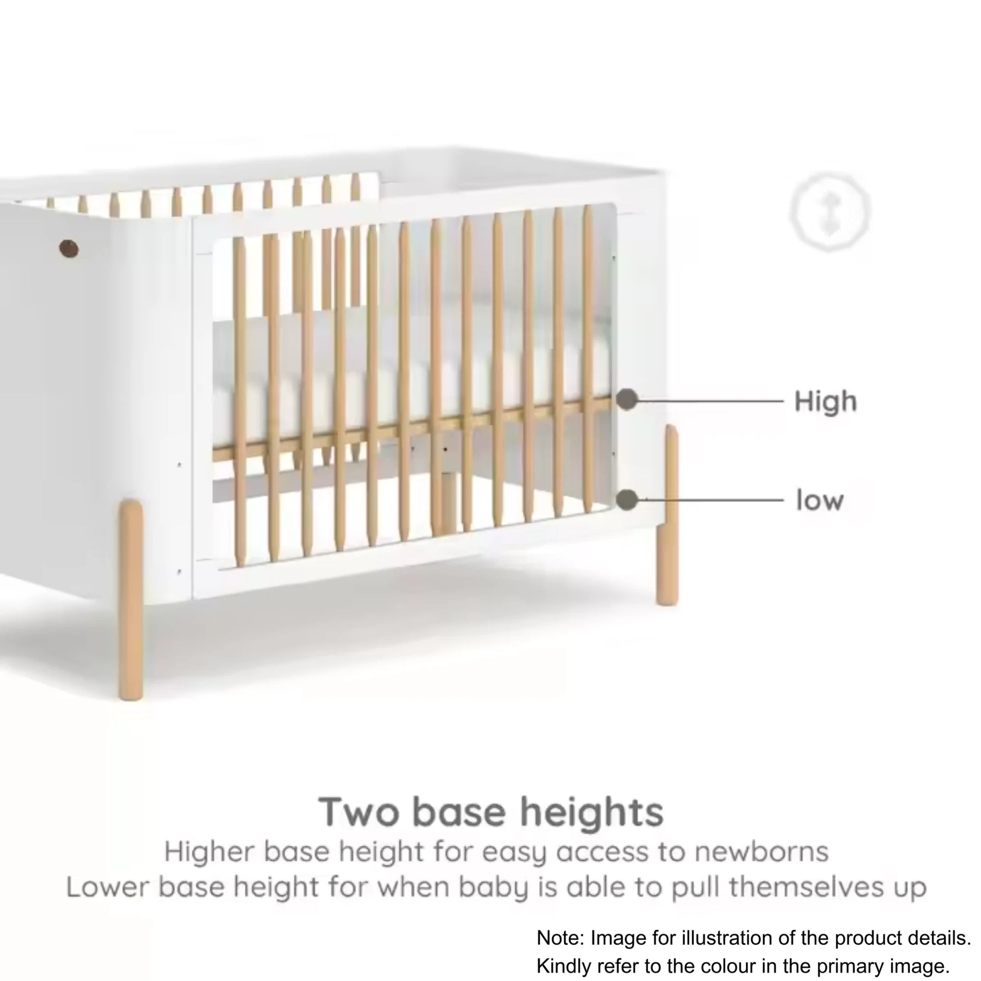 Boori Nova Kids Baby Cot, Blueberry
