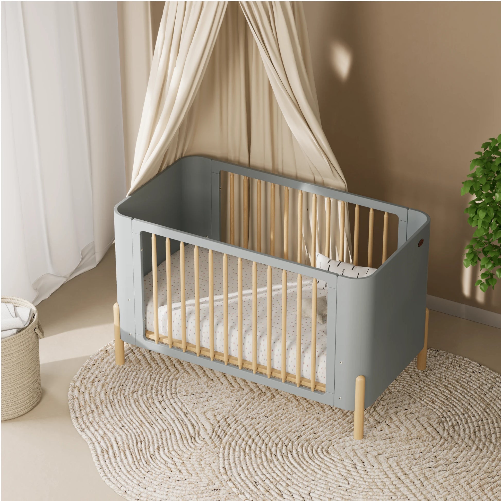 Boori Nova Kids Baby Cot, Blueberry