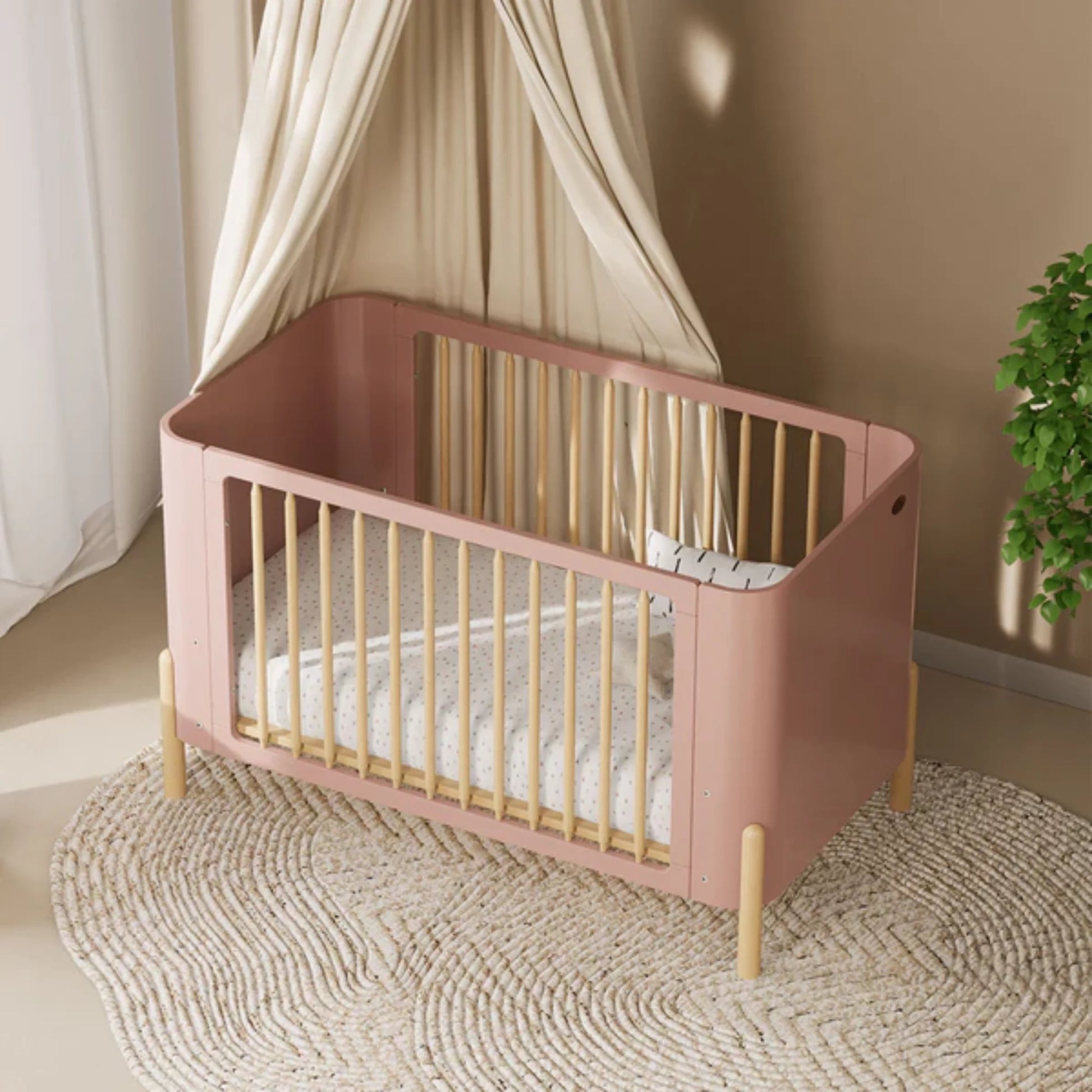 Boori Nova Kids Baby Cot, Cherry
