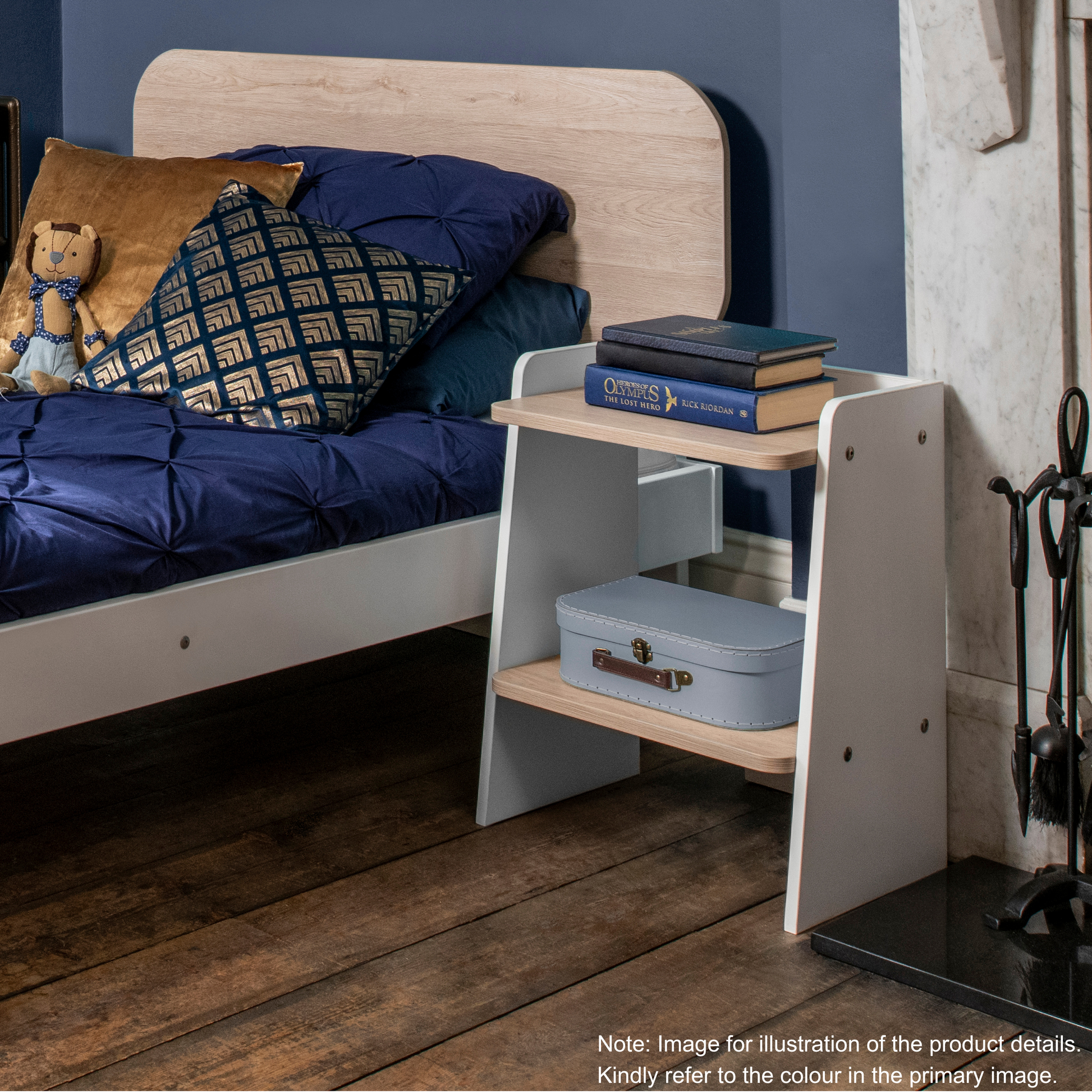 Boori Neat Kids Bedside Stand, Blueberry