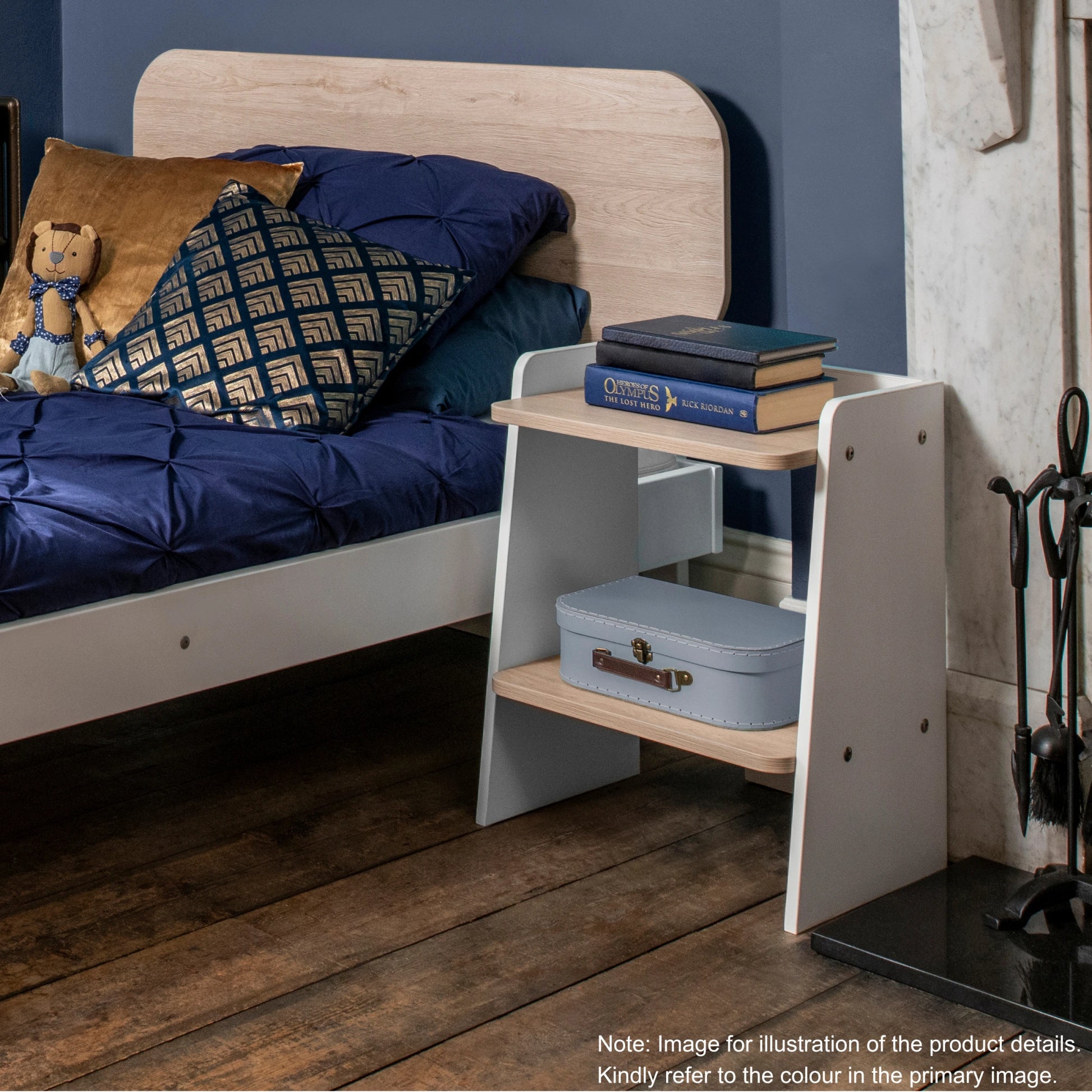 Boori Neat Kids Bedside Stand, Blueberry