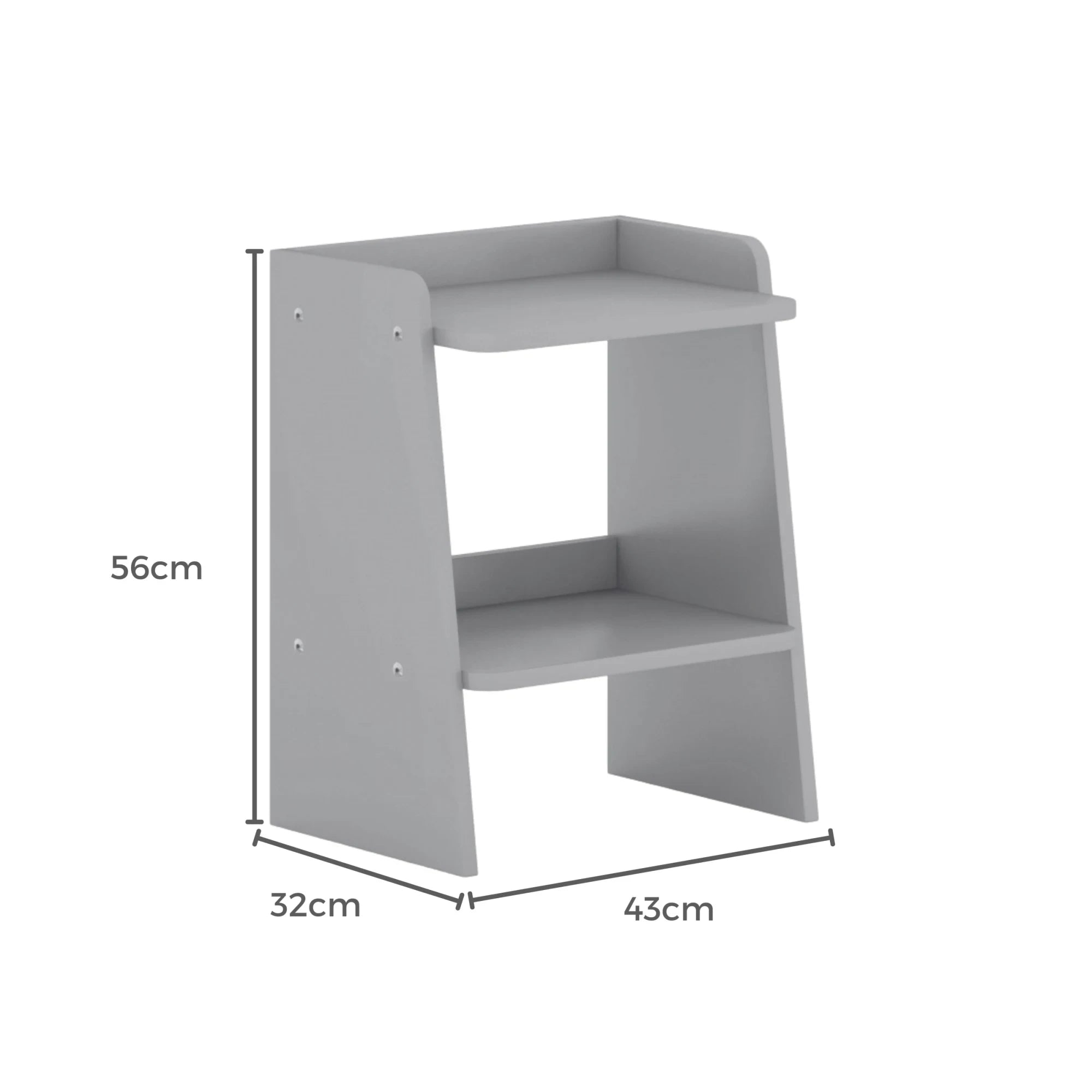 Boori Neat Kids Bedside Stand, Barley White