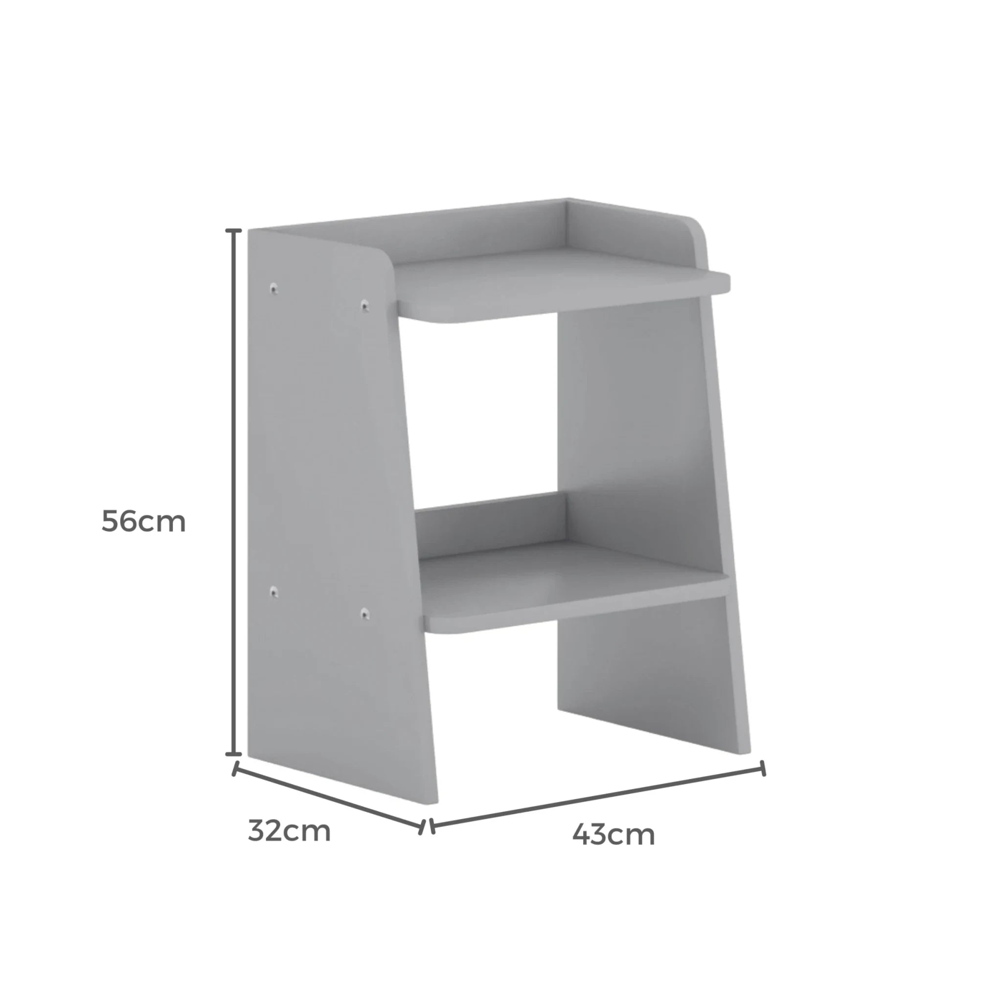 Boori Neat Kids Bedside Stand, Barley White
