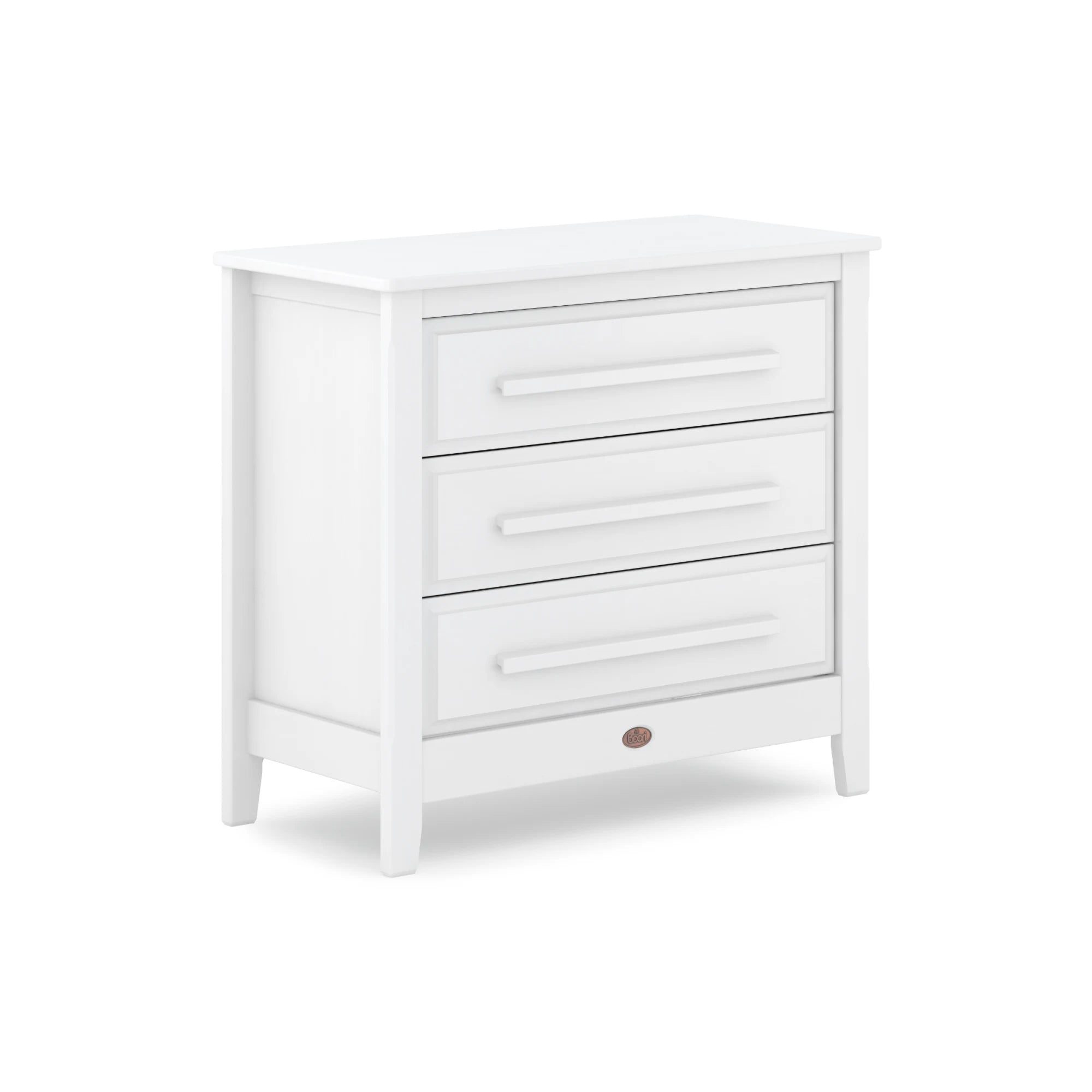 Boori Linear Kids 3 Drawer Chest Smart Assembly, Barley White