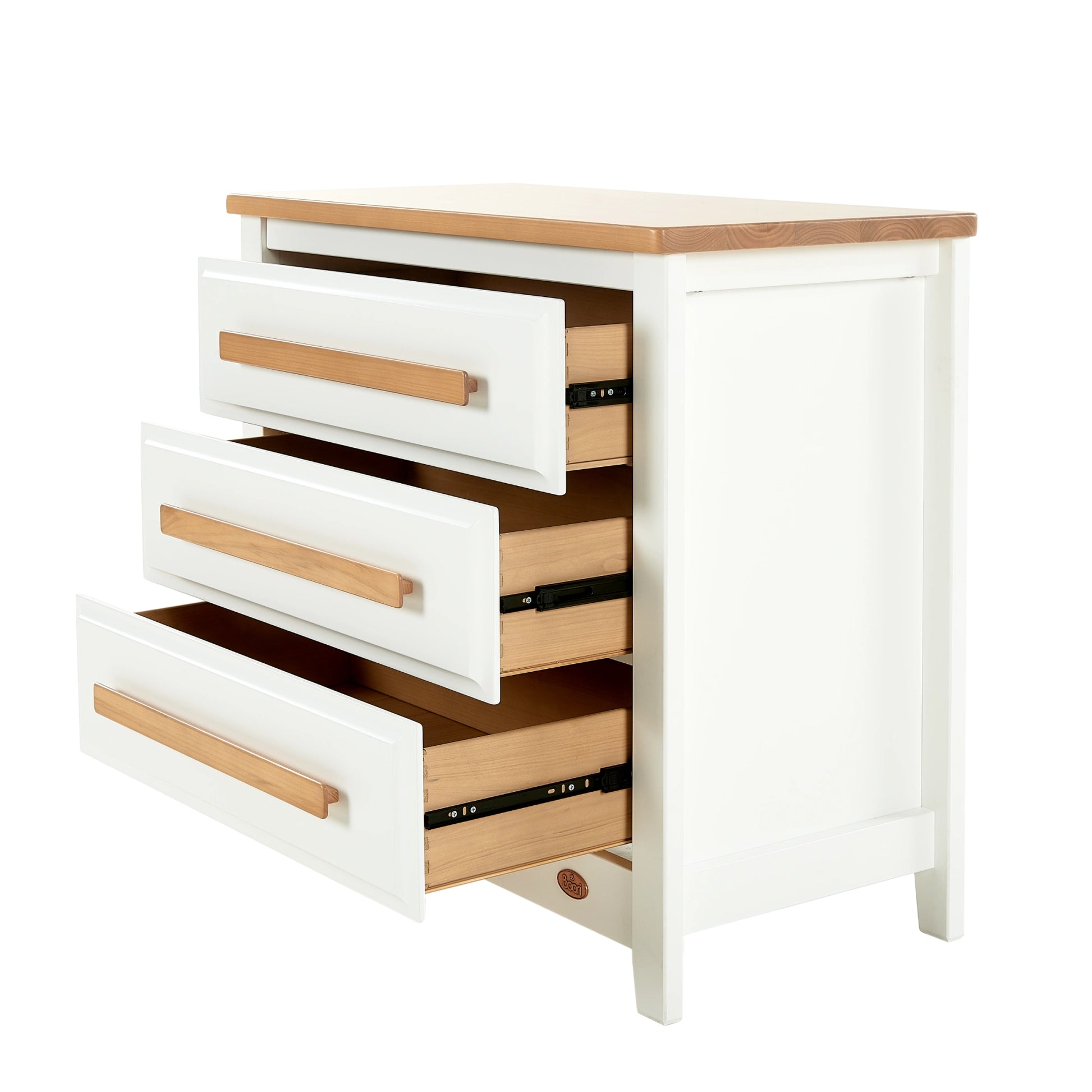 Boori Linear Kids 3 Drawer Chest Smart Assembly, Barley
