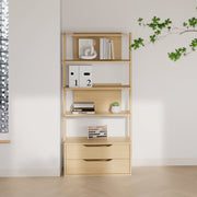 Boori Modular Kids 2 Drawer Bookshelf, Beech