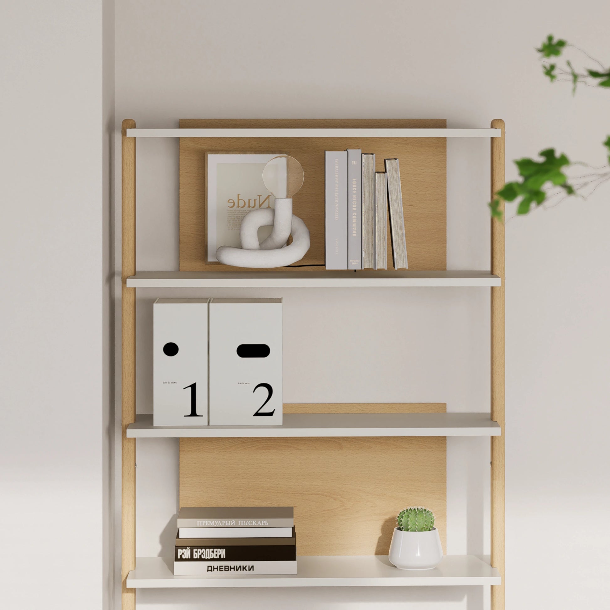 Boori Modular Kids 2 Drawer Bookshelf, Soft White