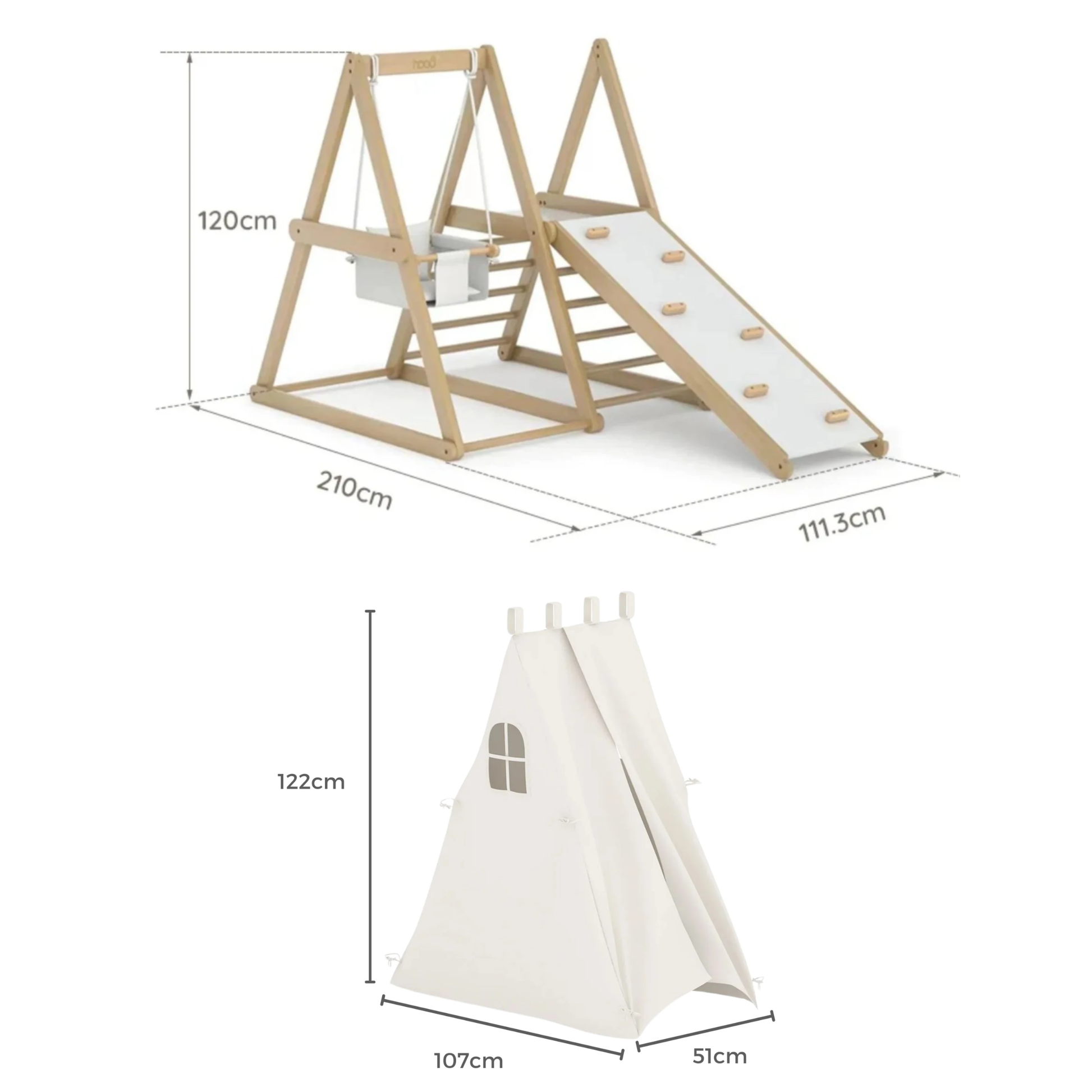 Boori Tidy Kids Climbing Gym with Tent