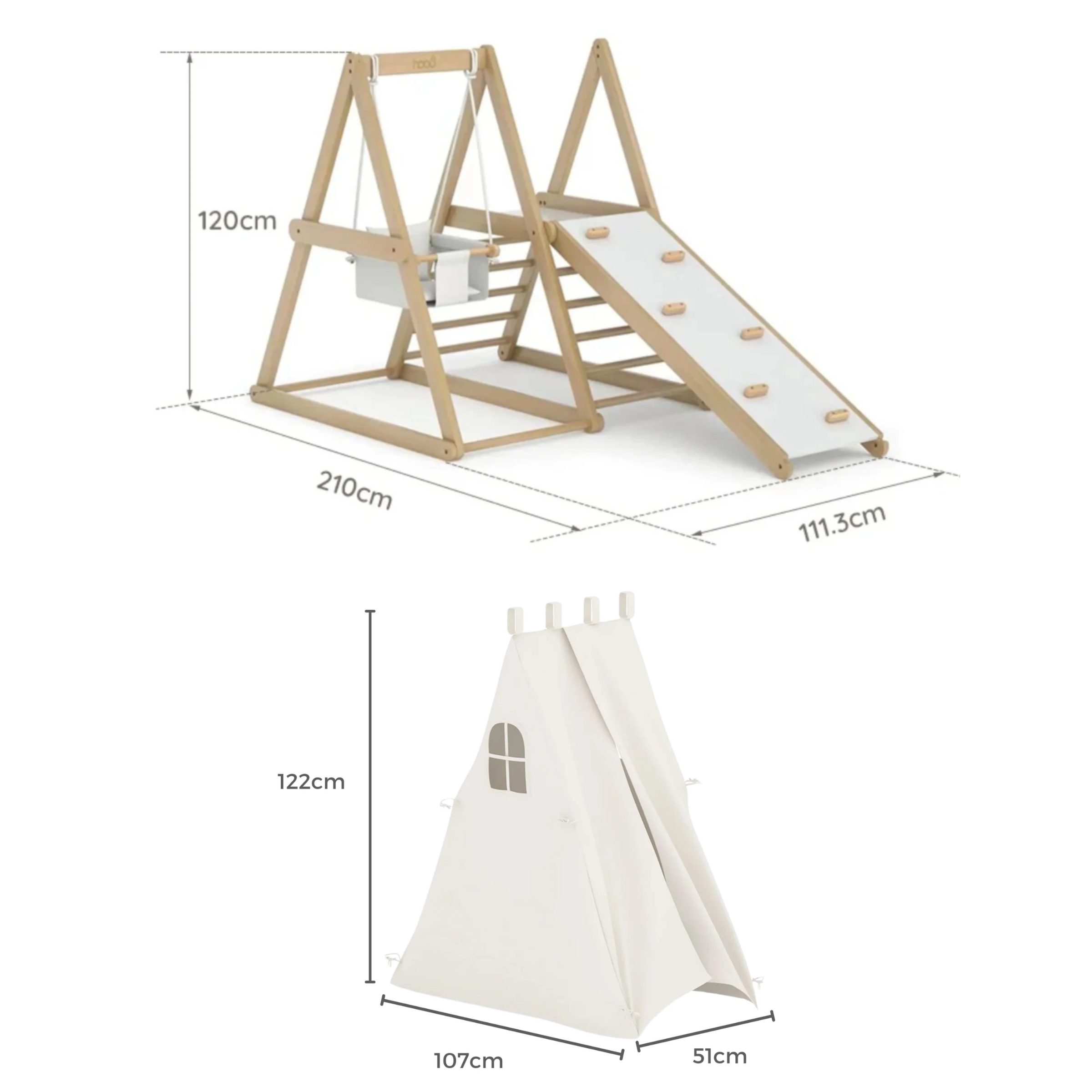 Boori Tidy Kids Climbing Gym with Tent