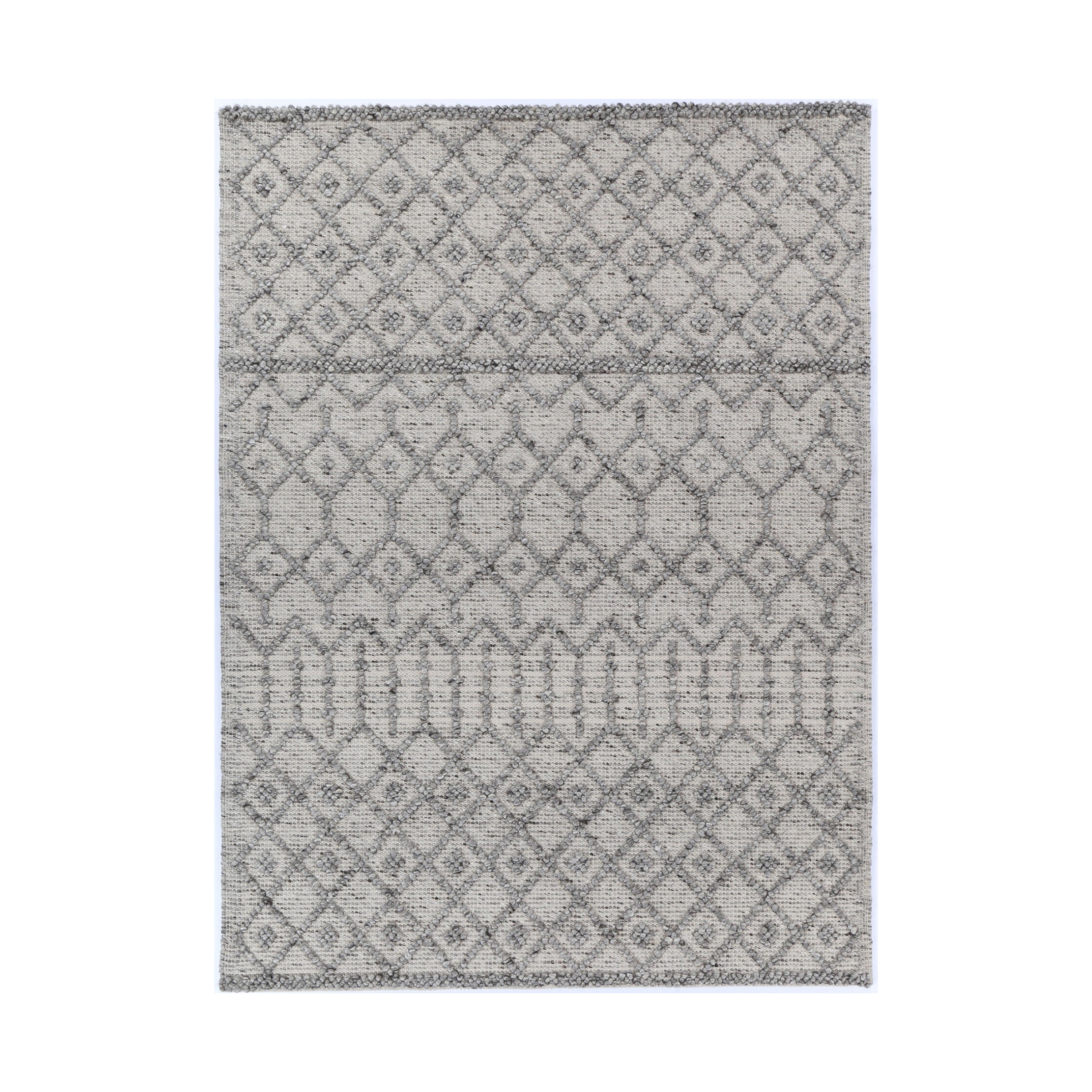 Wild Yarn Dream Tribal Classic Wool And Cotton Rug, Storm