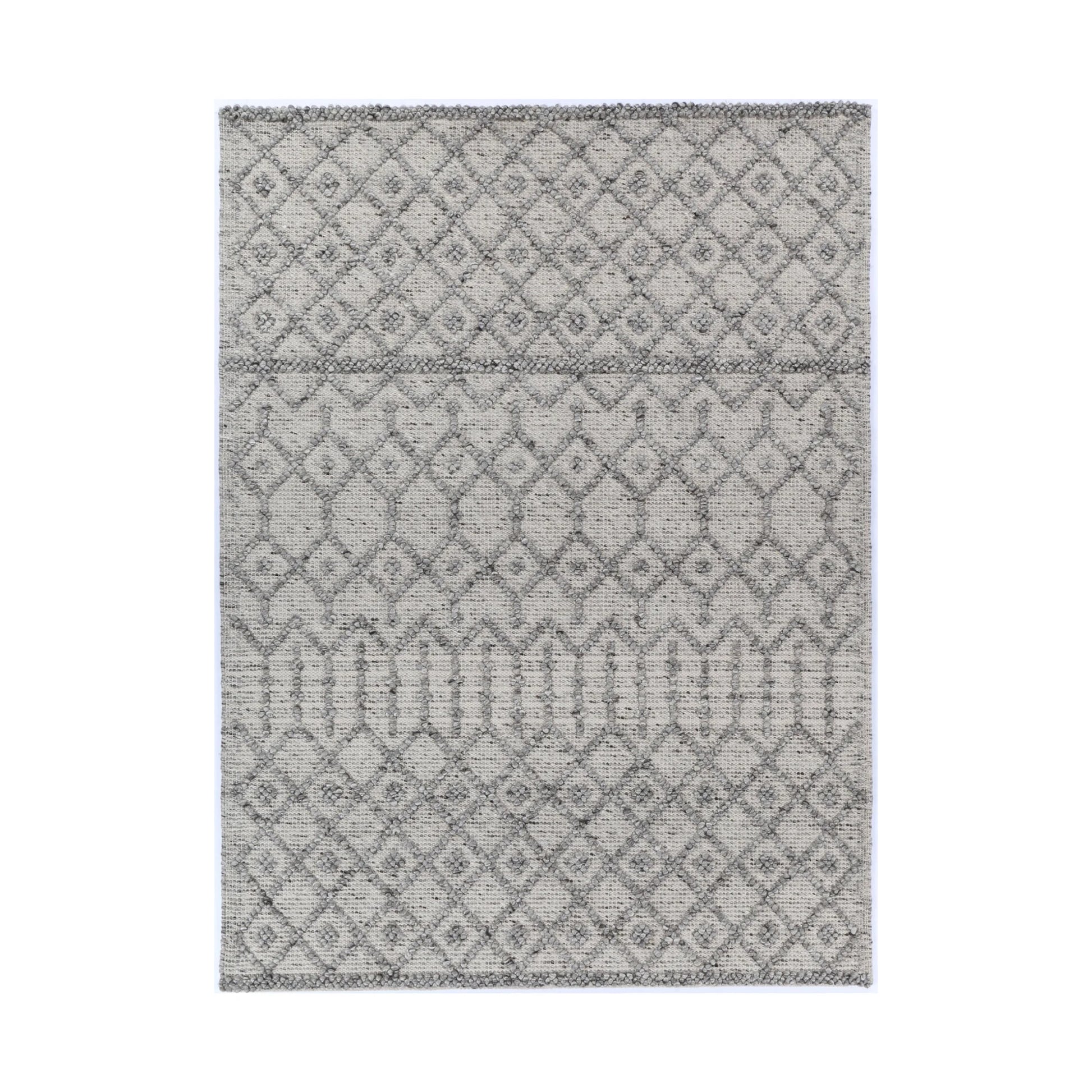 Wild Yarn Dream Tribal Classic Wool And Cotton Rug, Storm