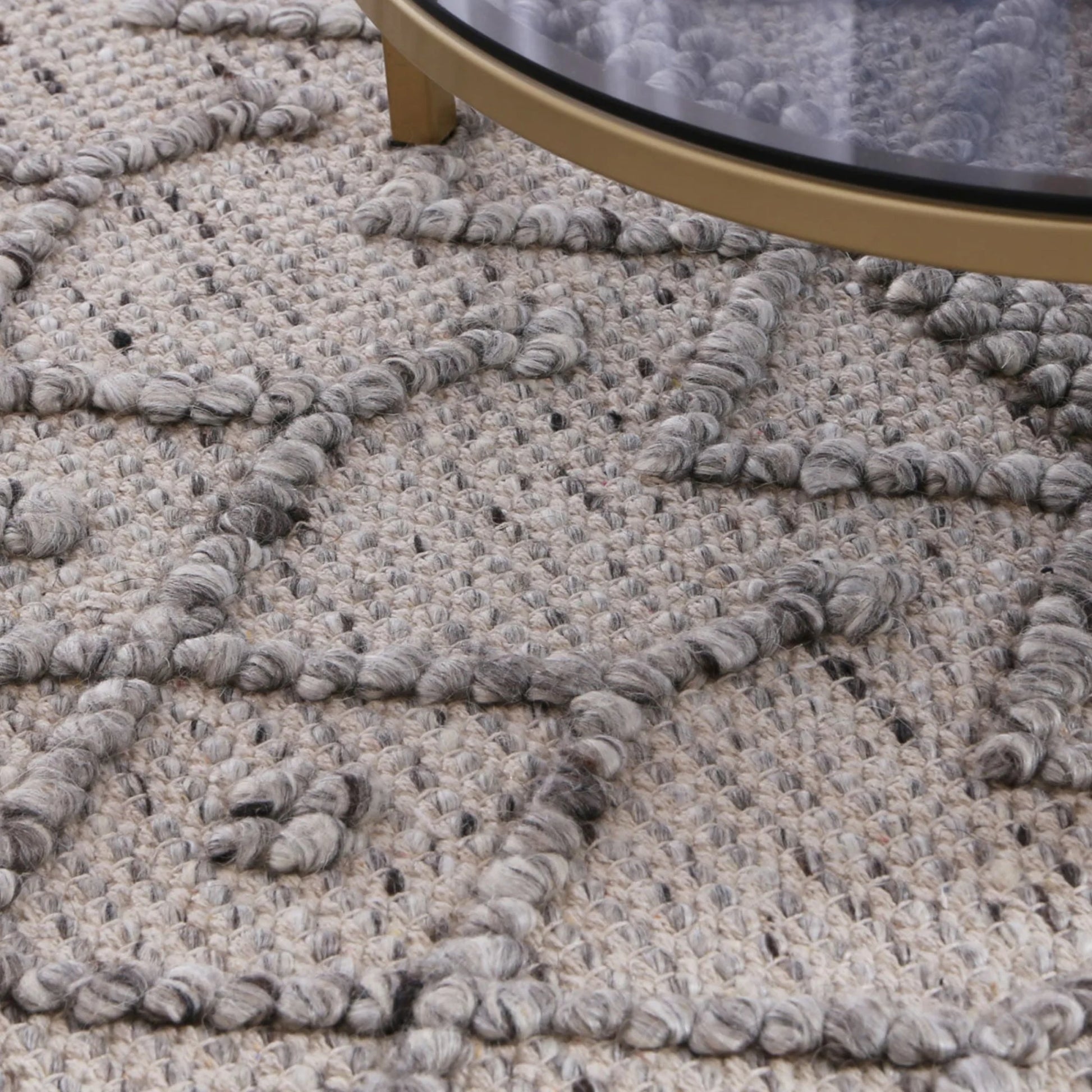 Wild Yarn Dream Tribal Classic Wool And Cotton Rug, Storm