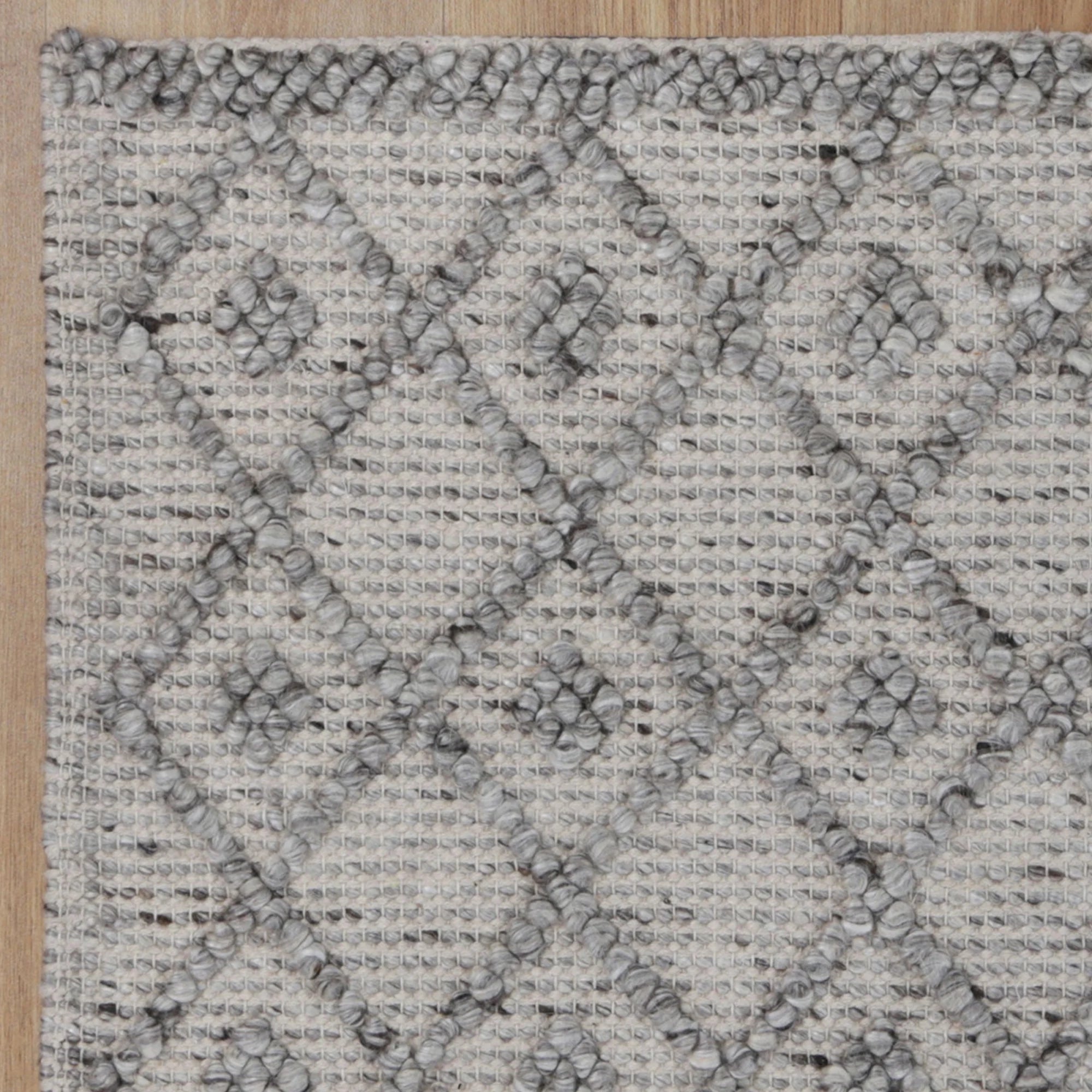 Wild Yarn Dream Tribal Classic Wool And Cotton Rug, Storm