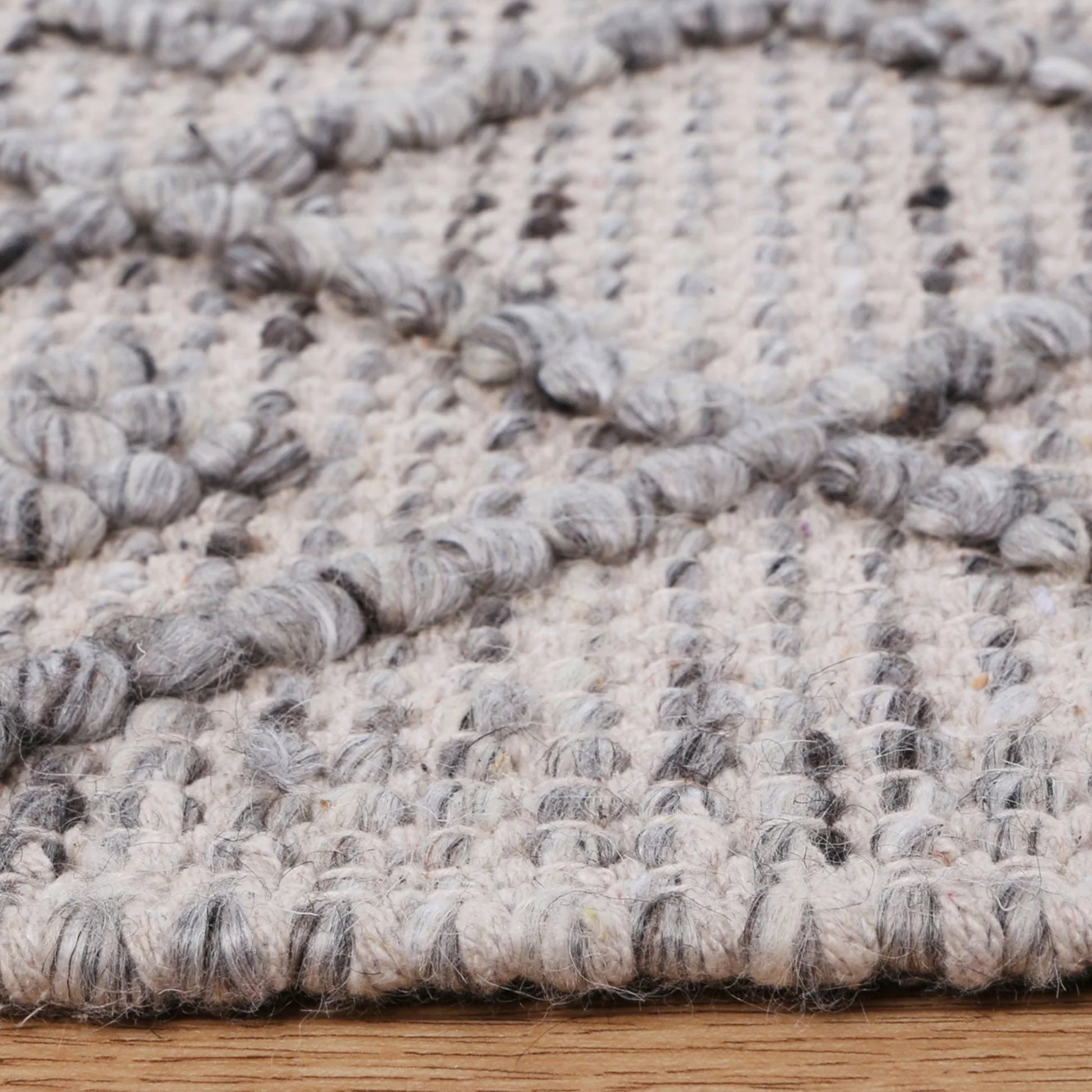 Wild Yarn Dream Tribal Classic Wool And Cotton Rug, Storm