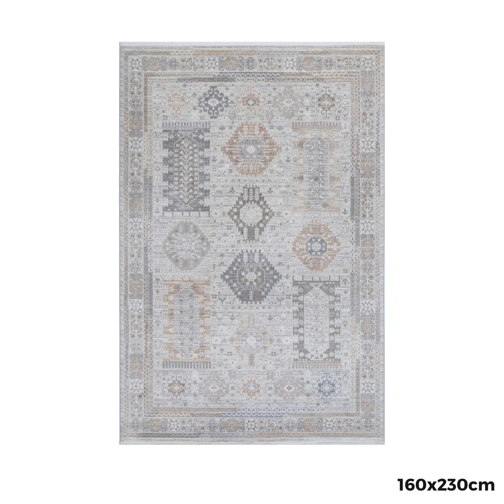 Wild Yarn Seasons Vintage Serengeti Rug, Cream, Grey