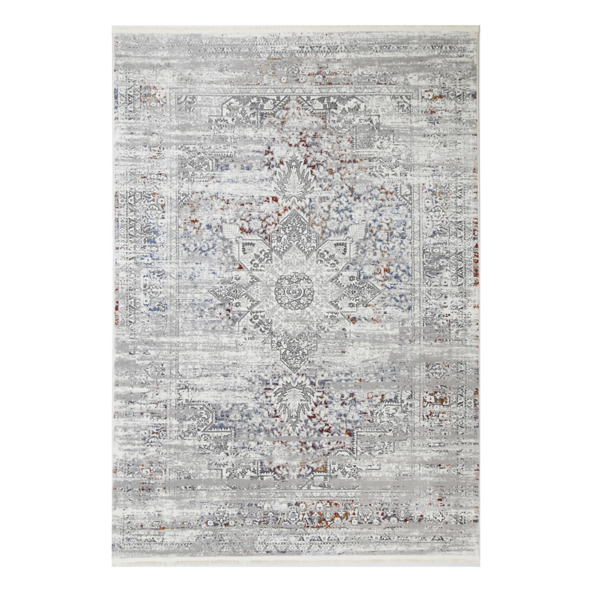 Dreamweaver Odyssey Cool Vintage Medallion Rug, Grey Multi