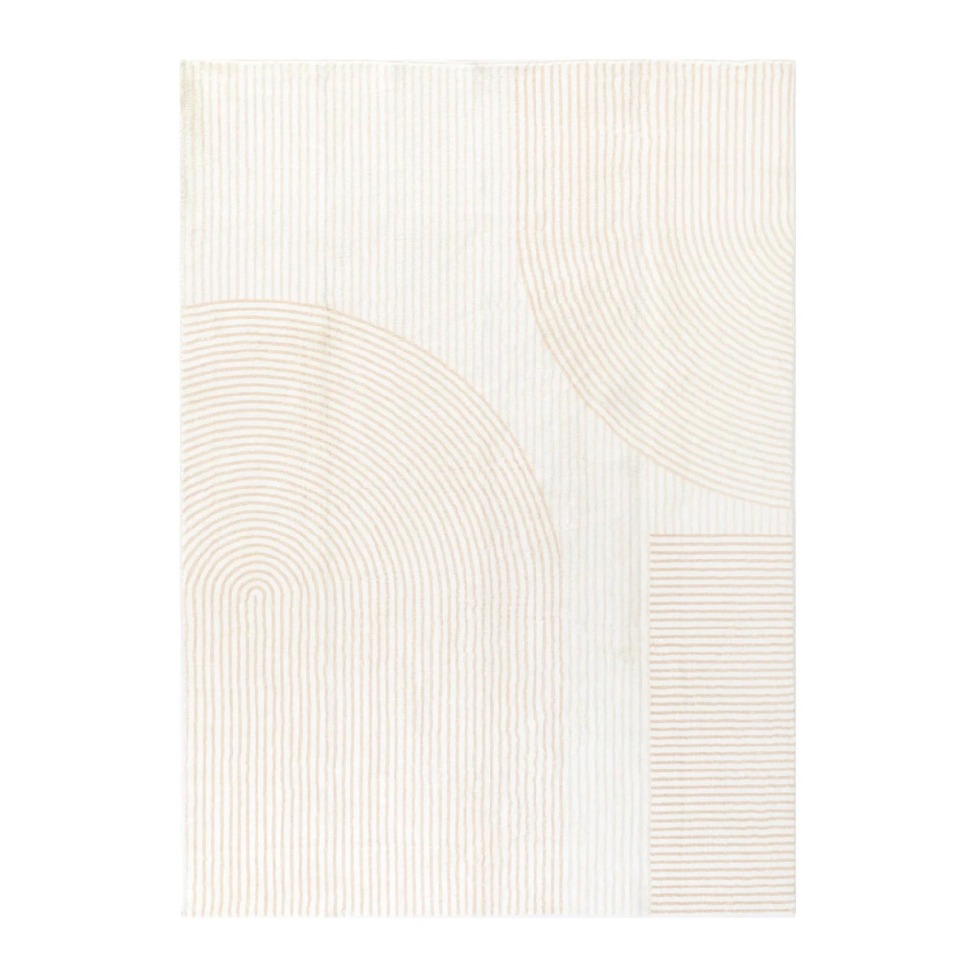 DreamWeaver Oasis Arches Machine Washable Rug, Arches Cream