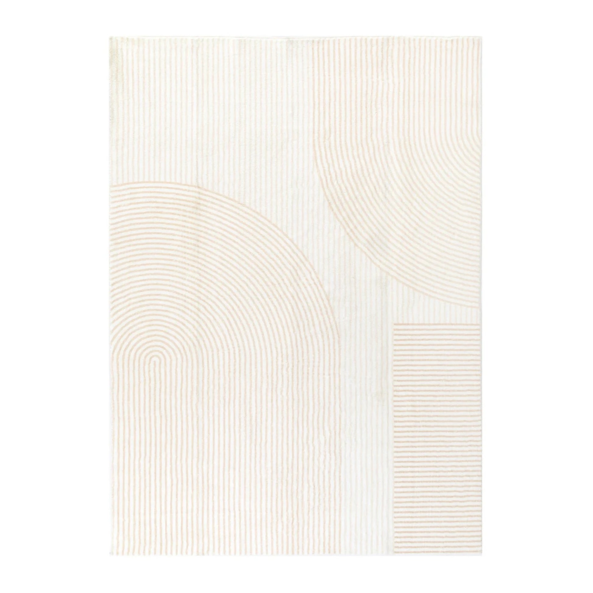 DreamWeaver Oasis Arches Machine Washable Rug, Arches Cream