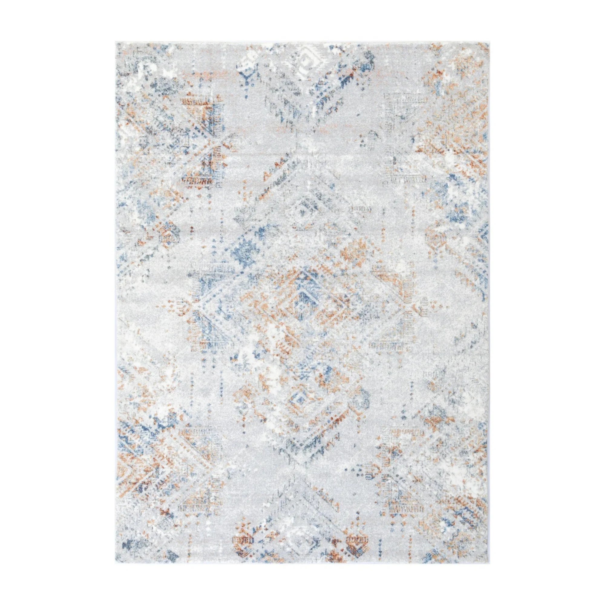 Dreamweaver Oasis Vintage Machine Washable Rug, Vintage Blue