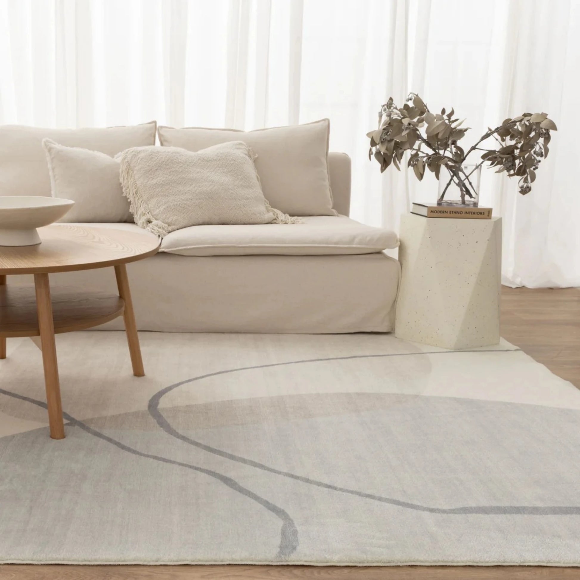 Dreamweaver Oasis Watercolour Machine Washable Rug, Watercolour Multi