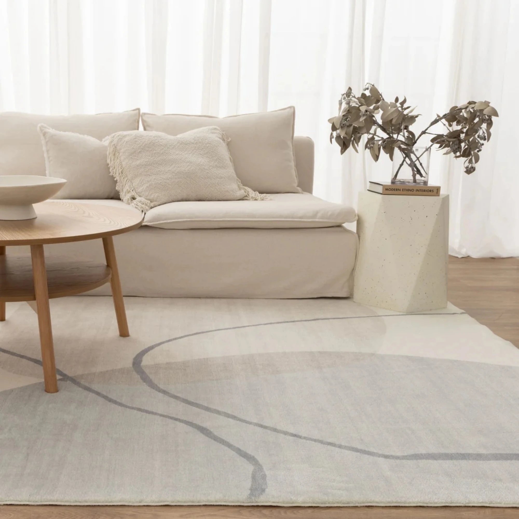 Dreamweaver Oasis Watercolour Machine Washable Rug, Watercolour Multi
