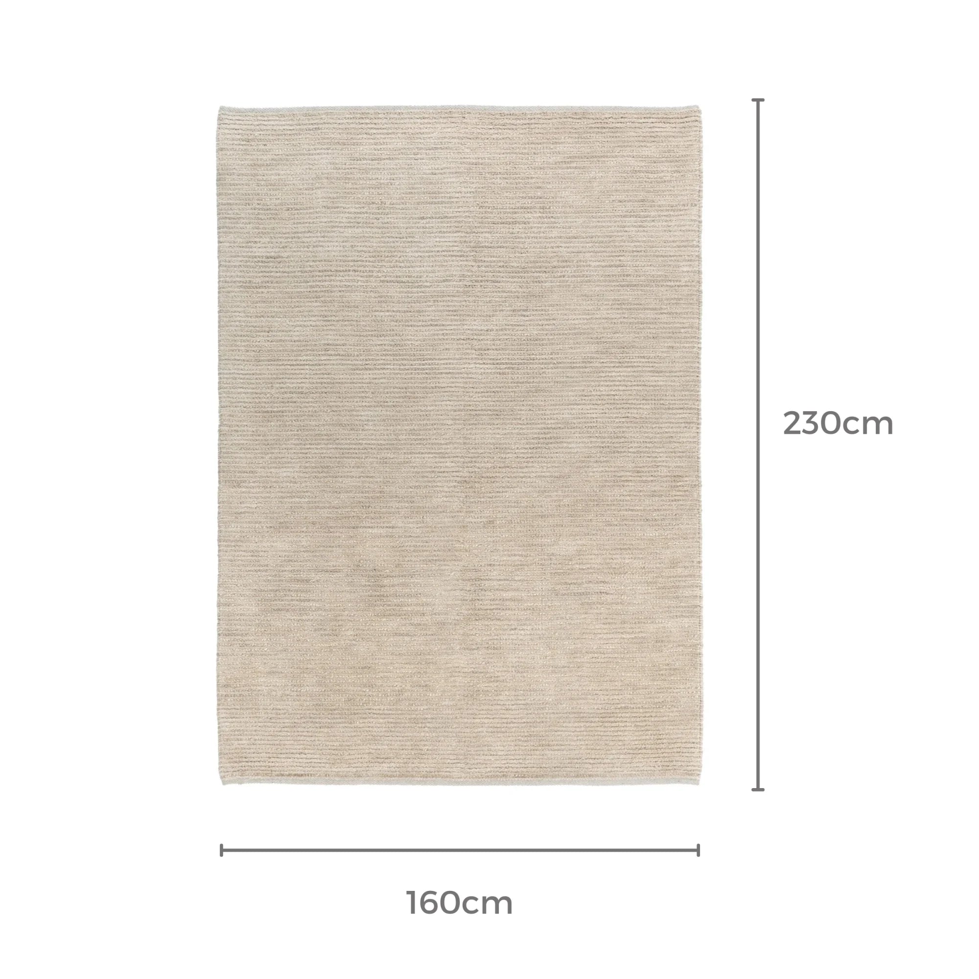 Dreamweaver Pure Scandinavian Fine Line Rug, Beige