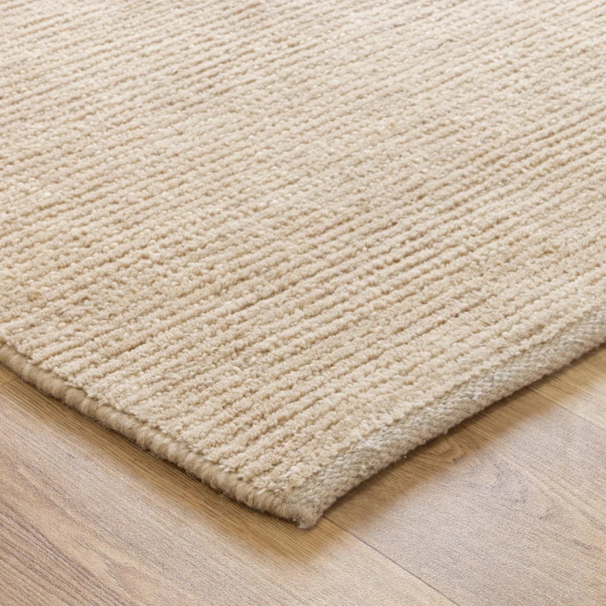 DreamWeaver Pure Scandinavian Fine Line Rug, Beige