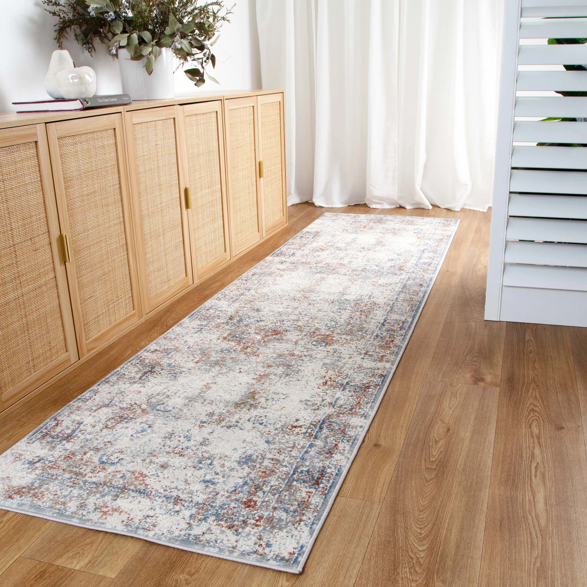DreamWeaver Zenith Boho Contemporary Rug, Persian Grey
