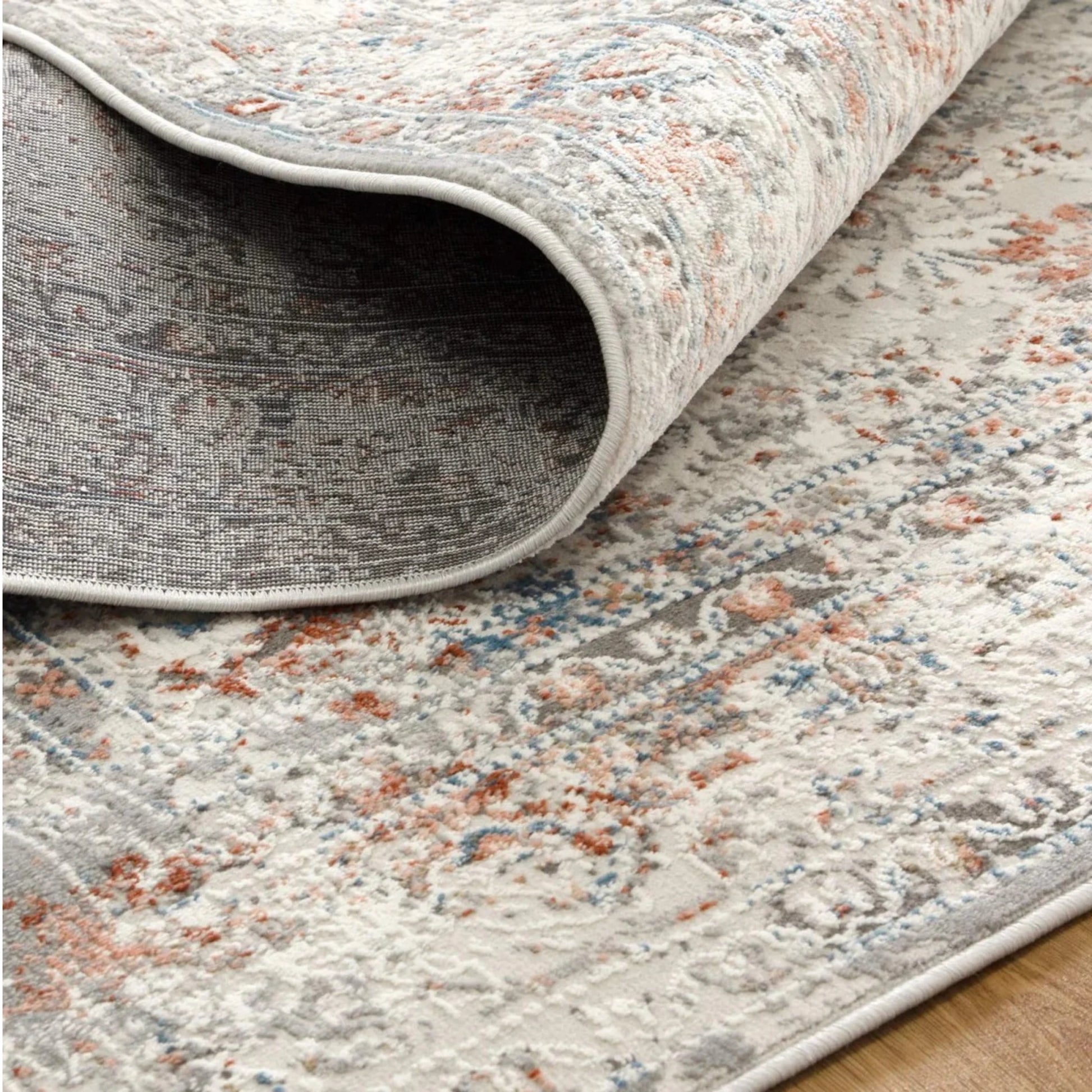 DreamWeaver Zenith Boho Contemporary Rug, Persian Grey