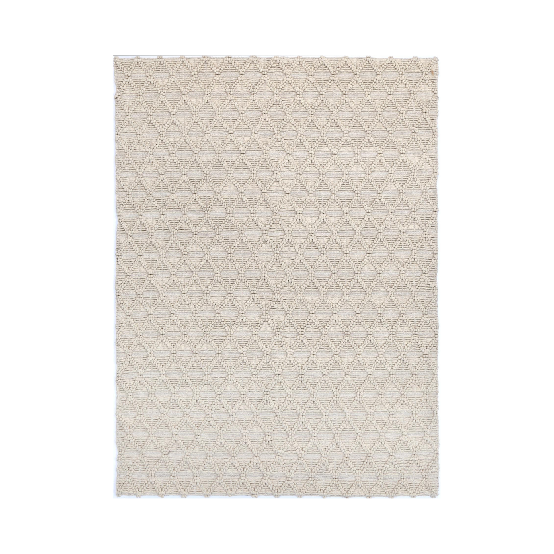 Dreamweaver Wave Scandinavian Mosaic Rug, Mosaic Natural