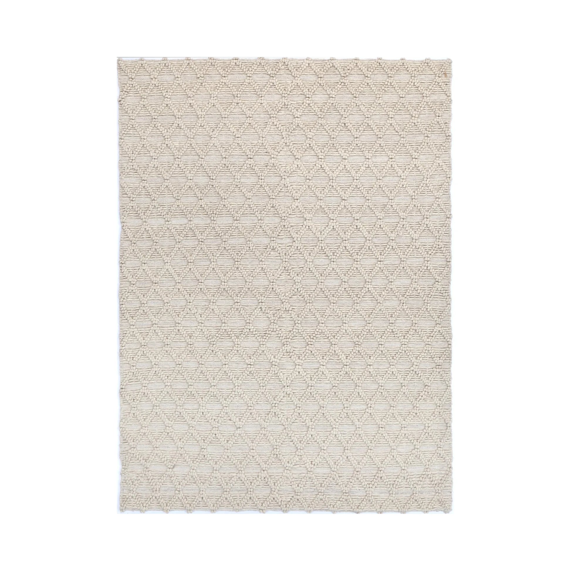 Dreamweaver Wave Scandinavian Mosaic Rug, Mosaic Natural