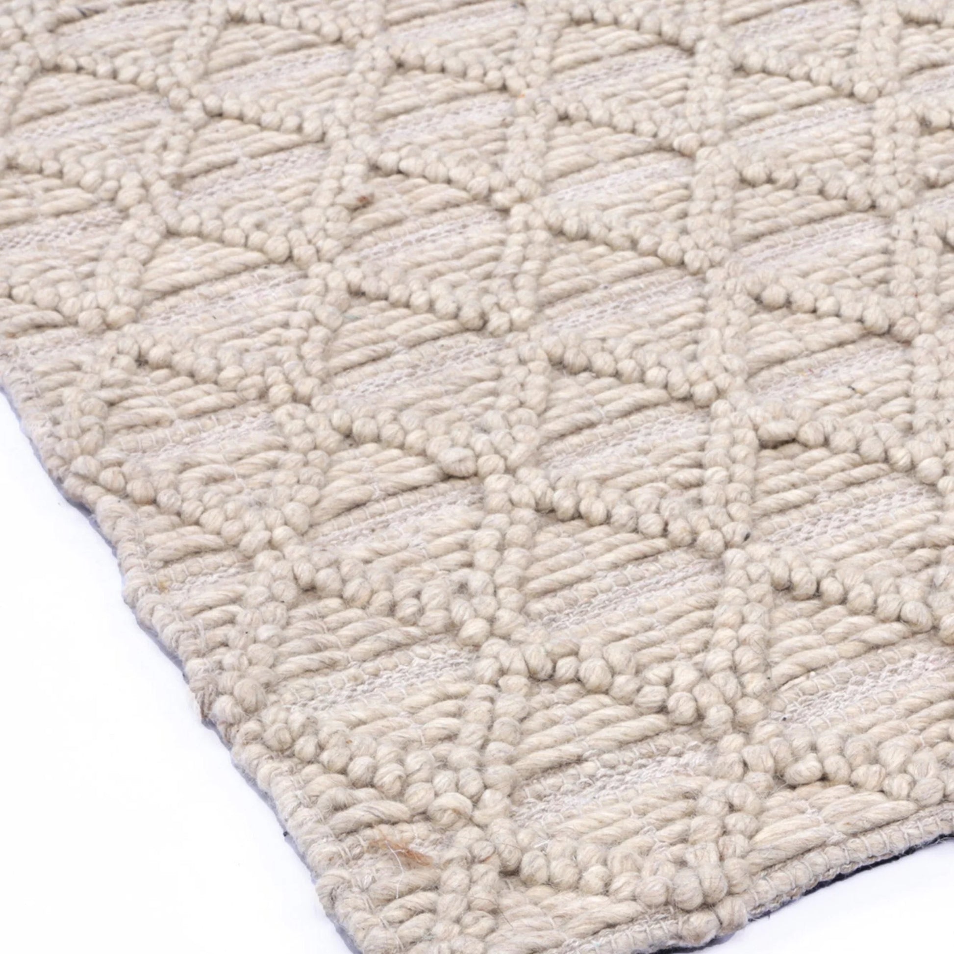 Dreamweaver Wave Scandinavian Mosaic Rug, Mosaic Natural