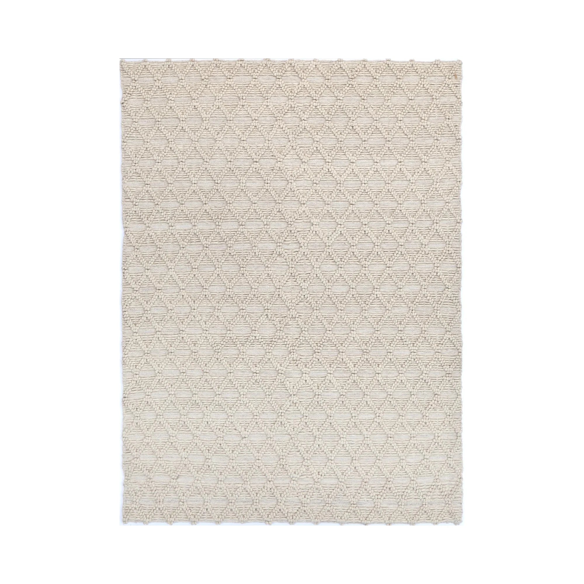 DreamWeaver Wave Scandinavian Mosaic Rug, Mosaic Natural