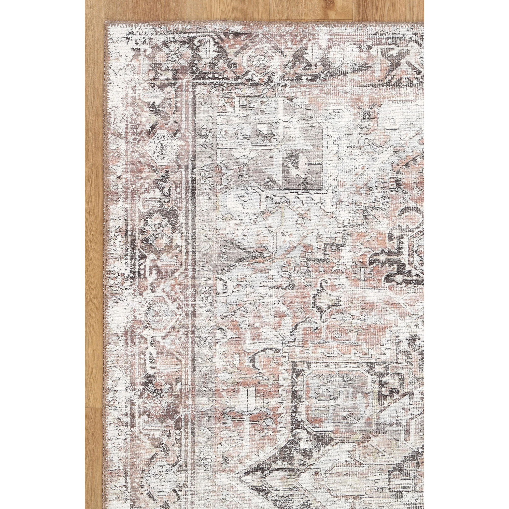 Dreamweaver Homestead Machine Washable Rug, Amelie Terracotta