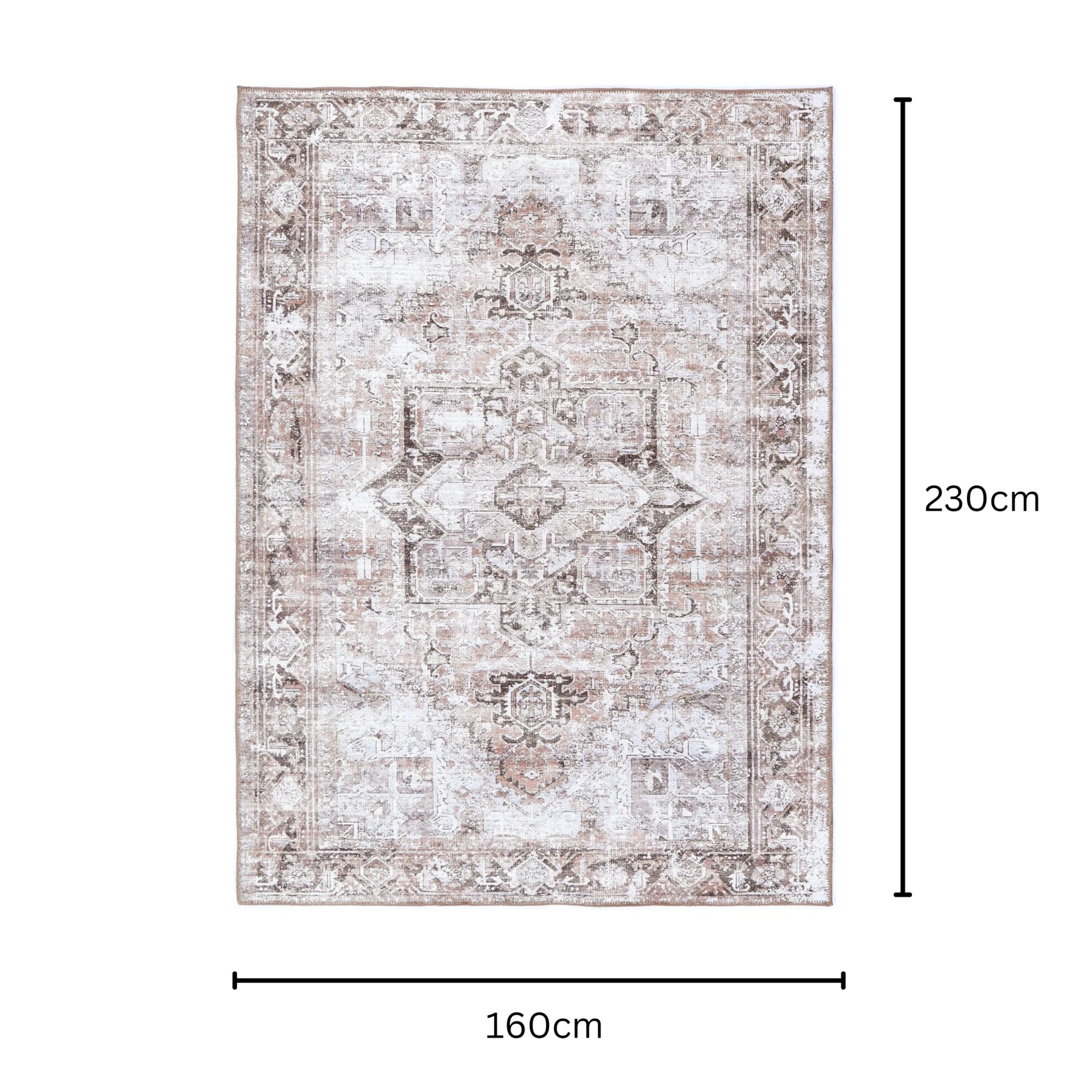 Dreamweaver Homestead Machine Washable Rug, Amelie Terracotta