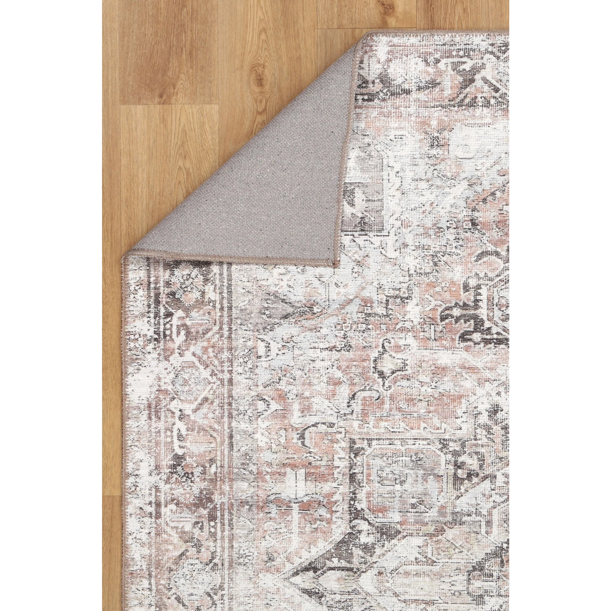 DreamWeaver Homestead Machine Washable Rug, Amelie Terracotta
