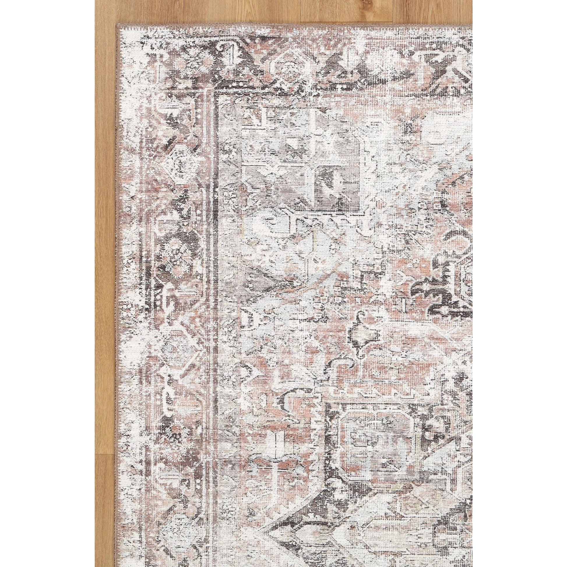 DreamWeaver Homestead Machine Washable Rug, Amelie Terracotta