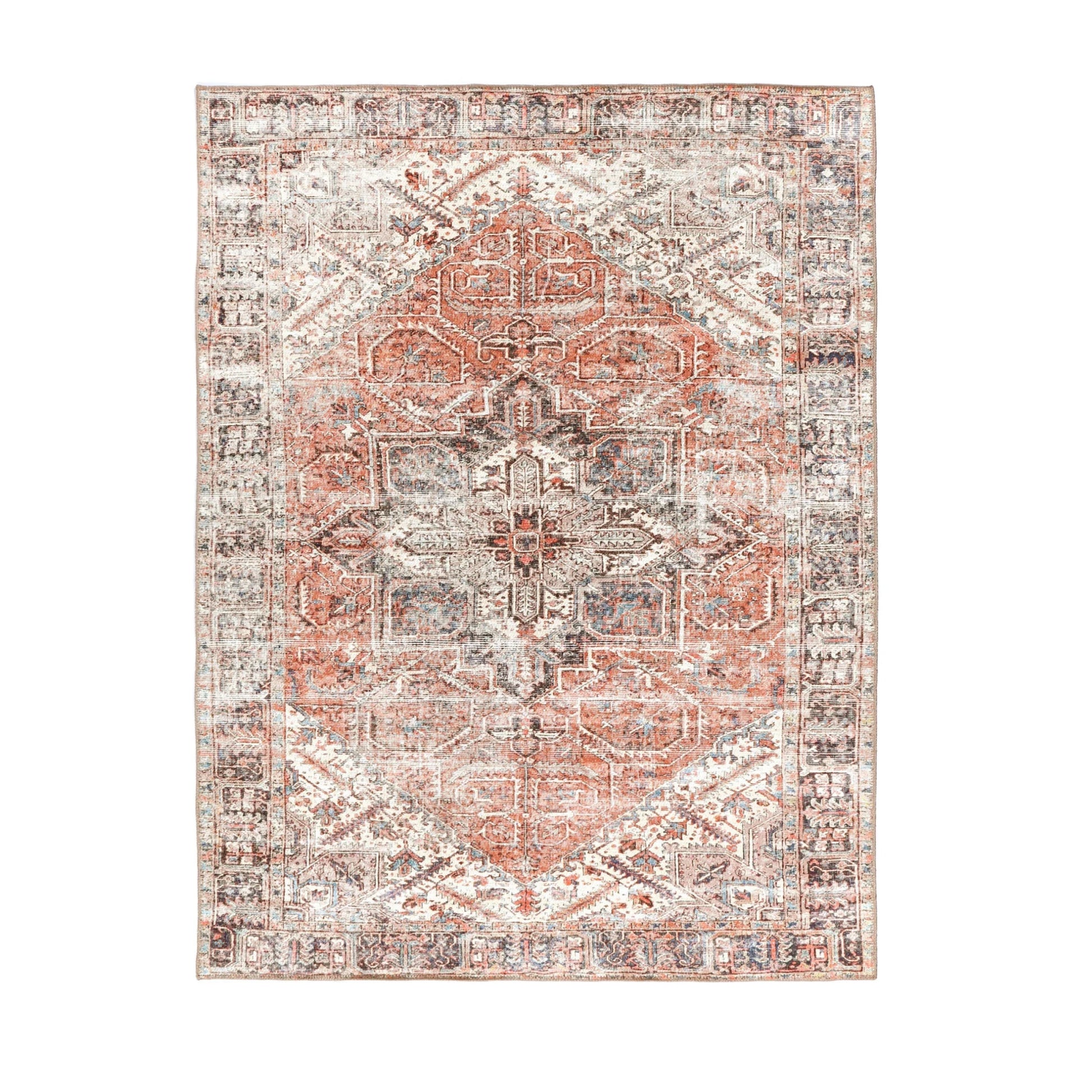 DreamWeaver Homestead Machine Washable Rug, Jezebel Red