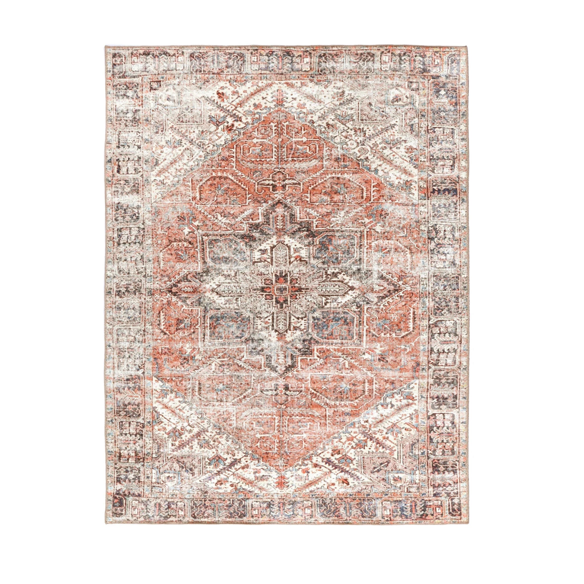 DreamWeaver Homestead Machine Washable Rug, Jezebel Red