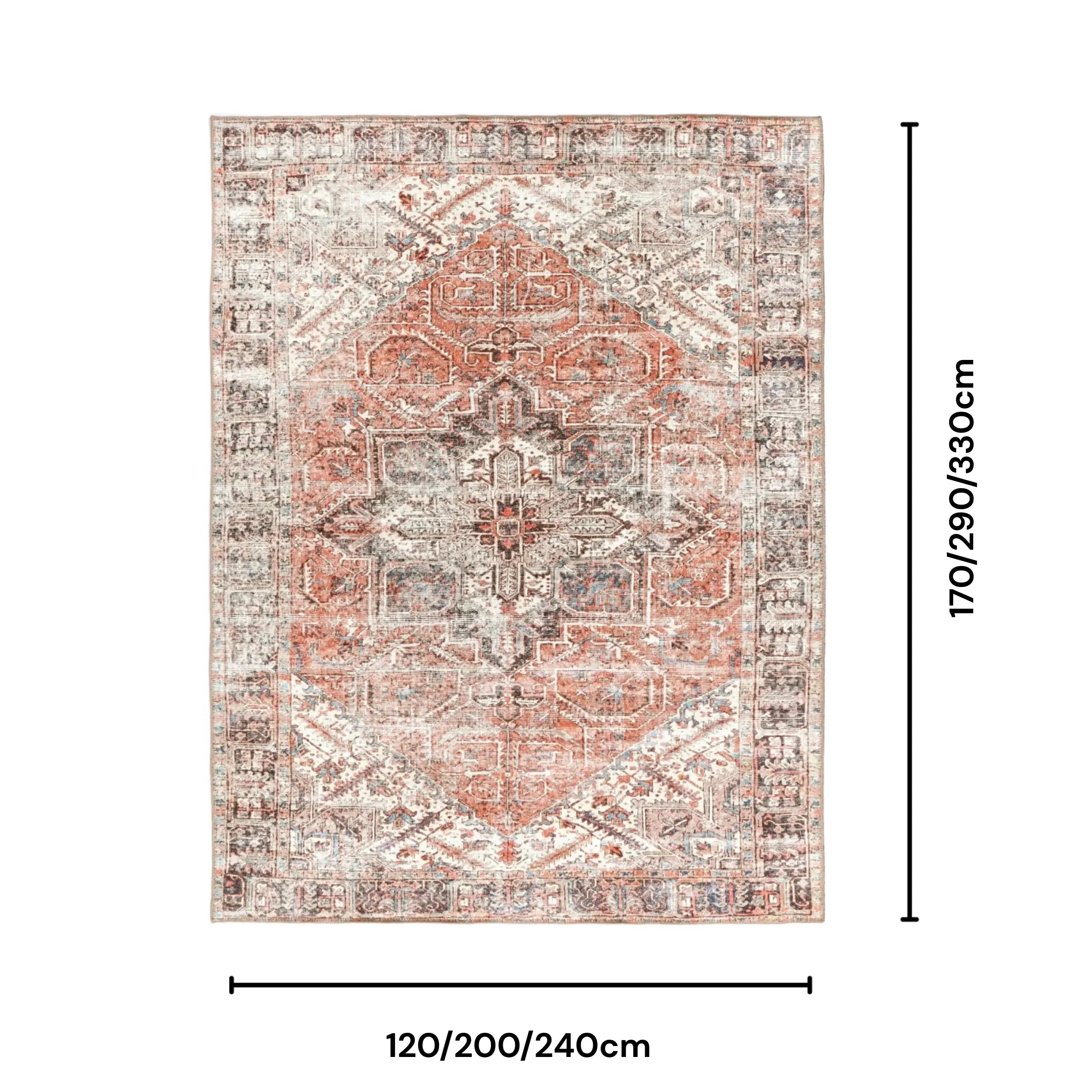 DreamWeaver Homestead Machine Washable Rug, Jezebel Red