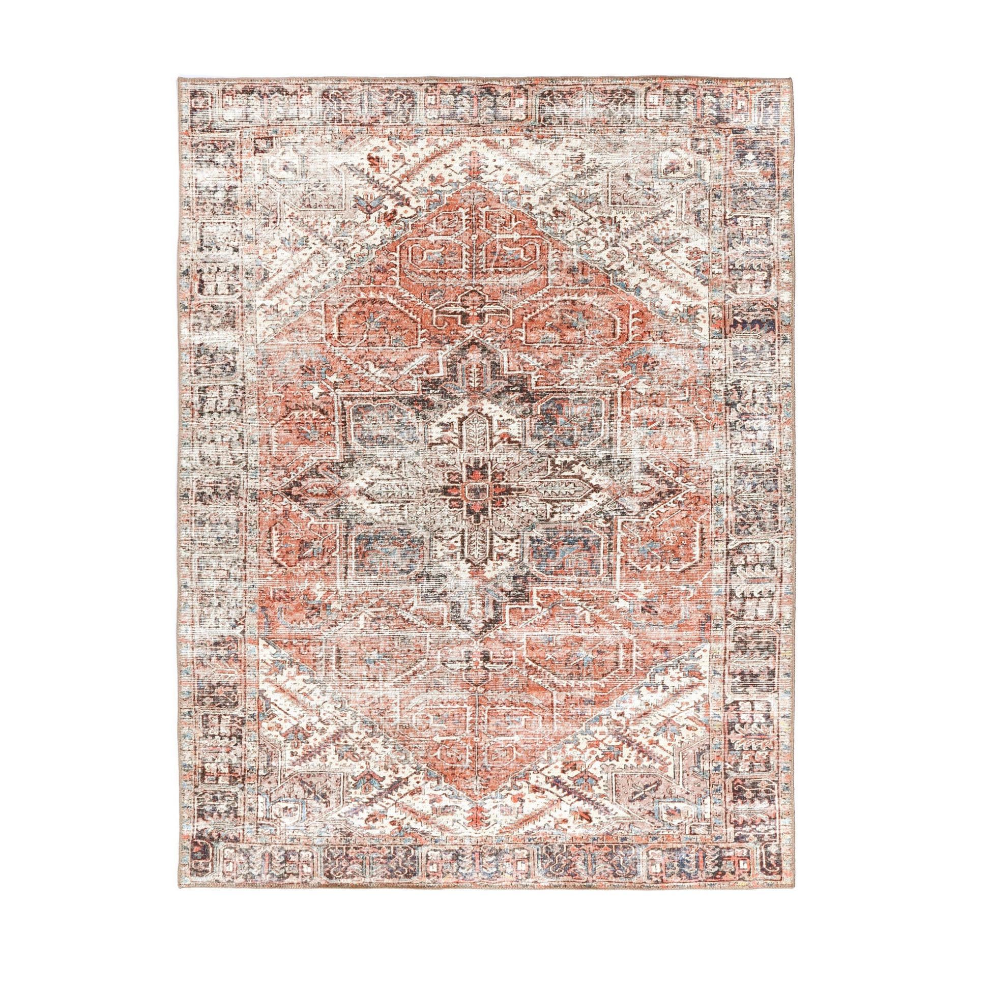 Dreamweaver Homestead Machine Washable Rug, Jezebel Red