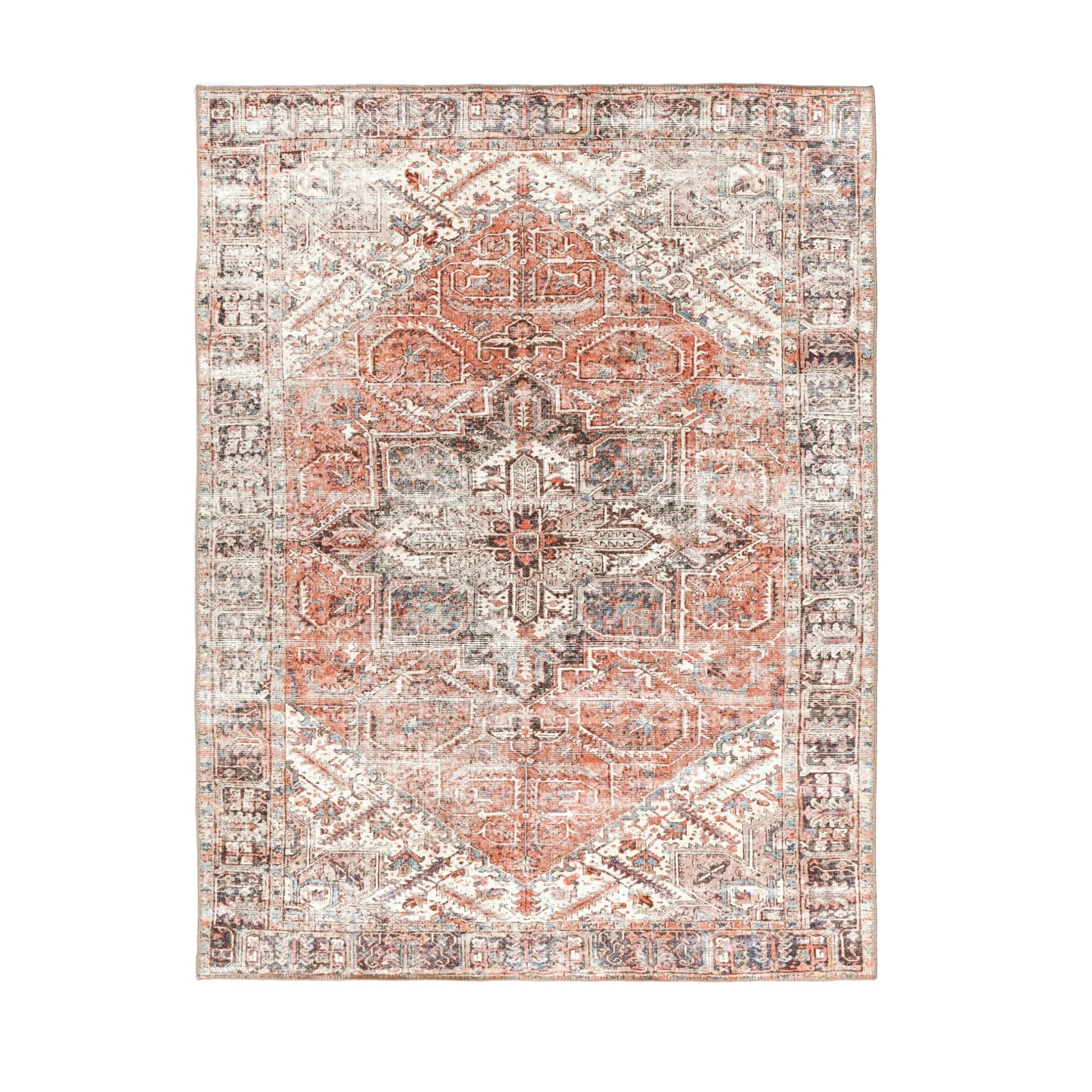 DreamWeaver Homestead Machine Washable Rug, Jezebel Red