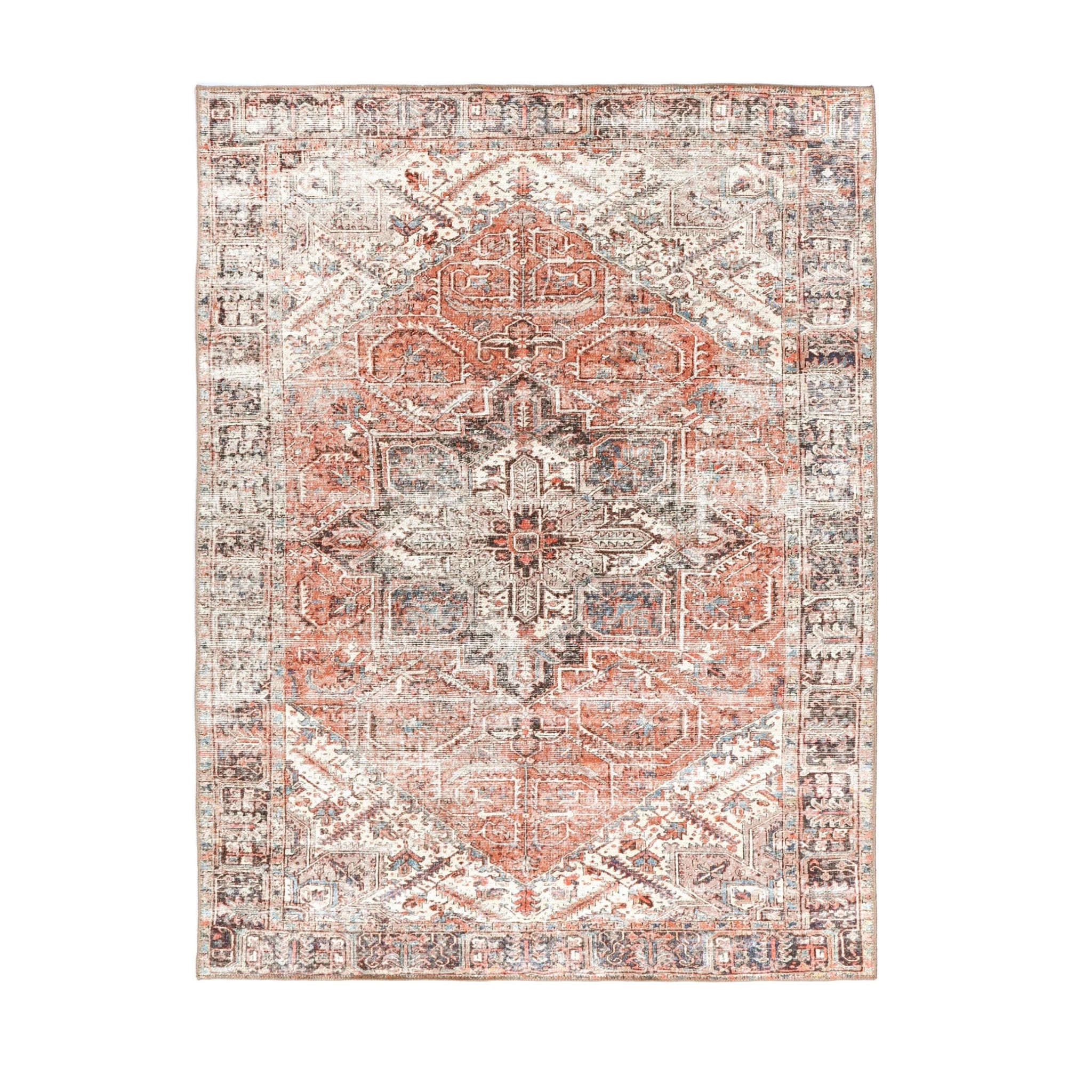 DreamWeaver Homestead Machine Washable Rug, Jezebel Red