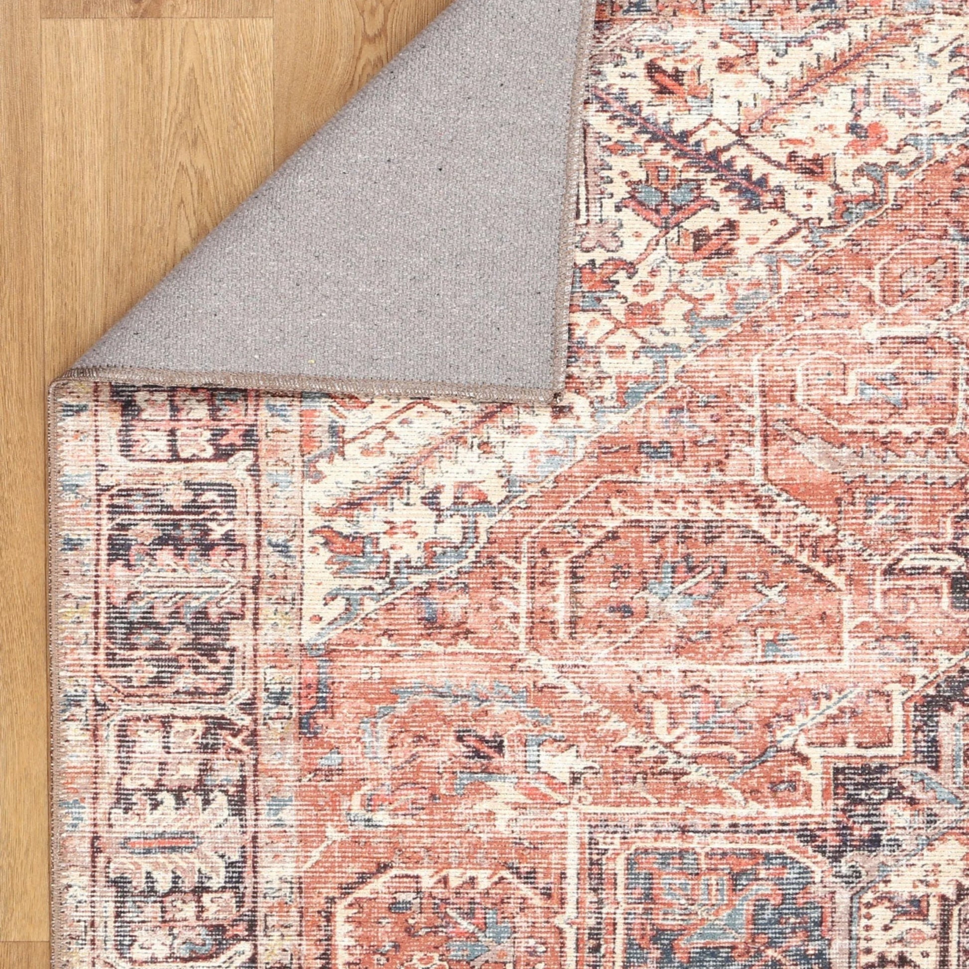 DreamWeaver Homestead Machine Washable Rug, Jezebel Red