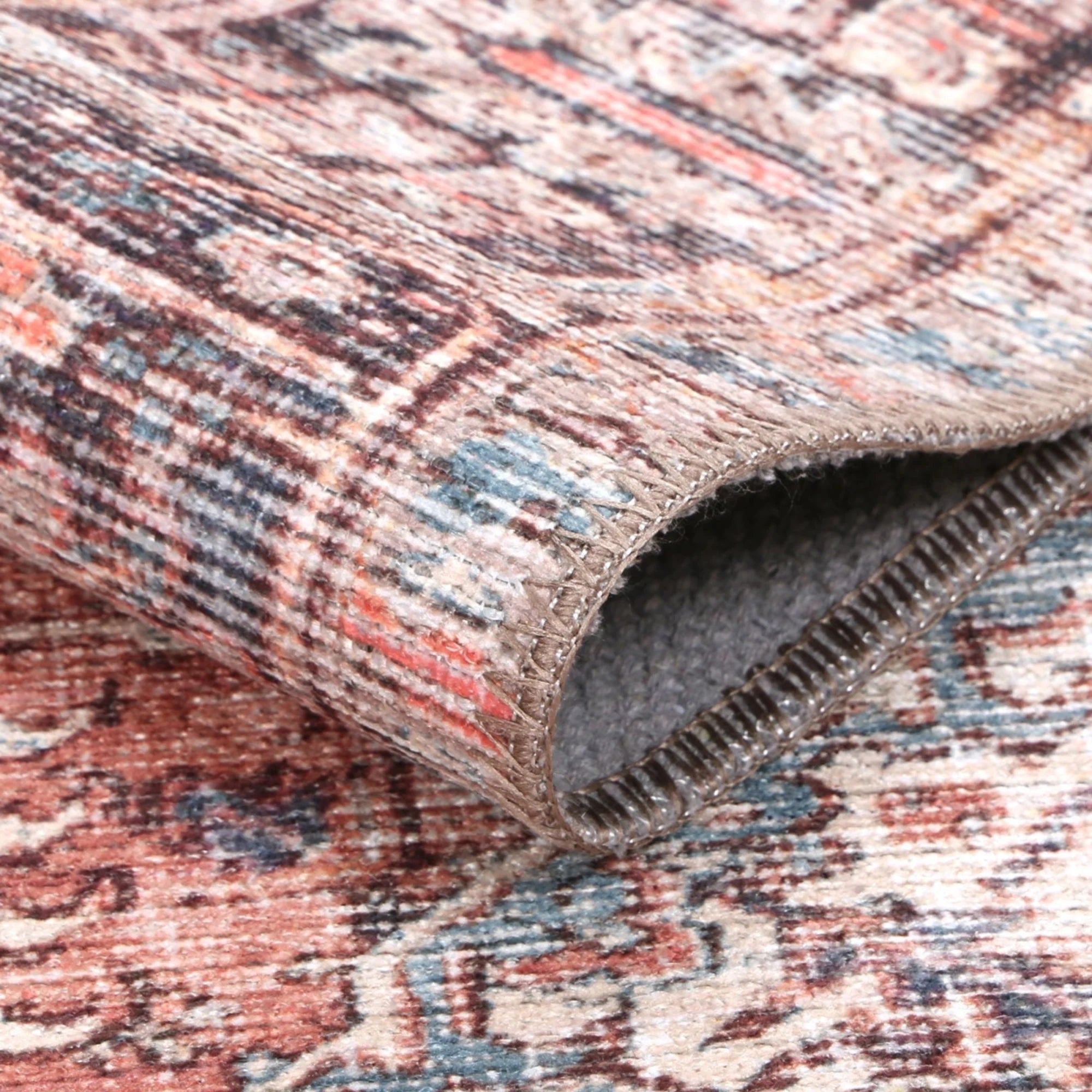 DreamWeaver Homestead Machine Washable Rug, Jezebel Red