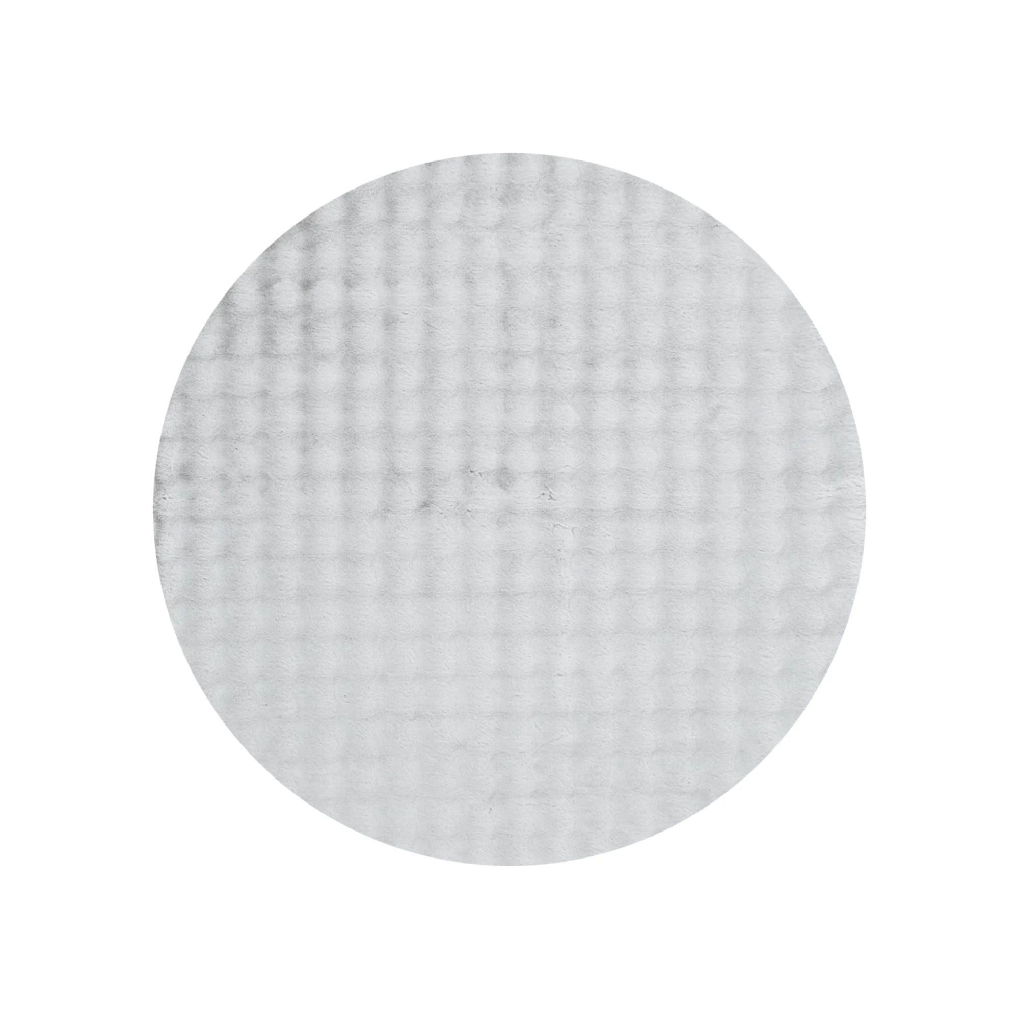DreamWeaver Essence Round Machine Washable Rug, Silver