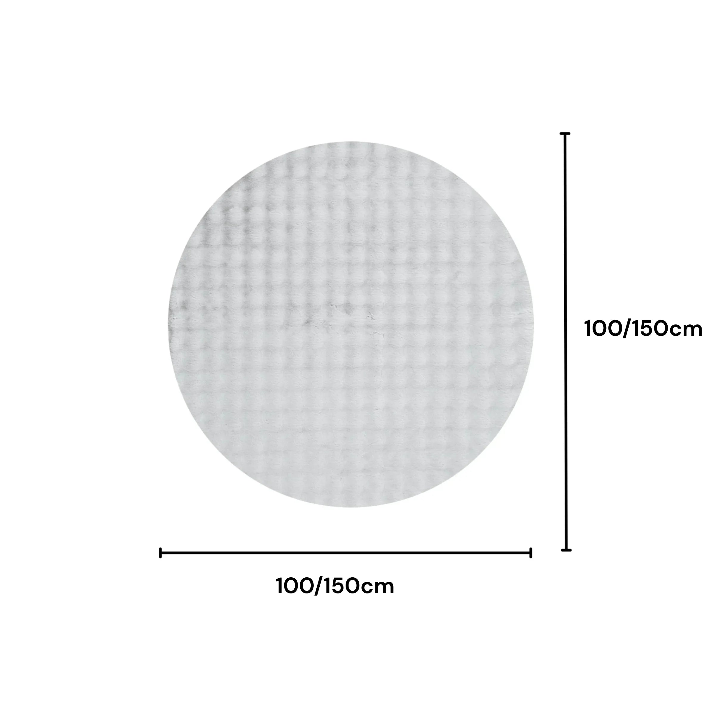 DreamWeaver Essence Round Machine Washable Rug, Silver