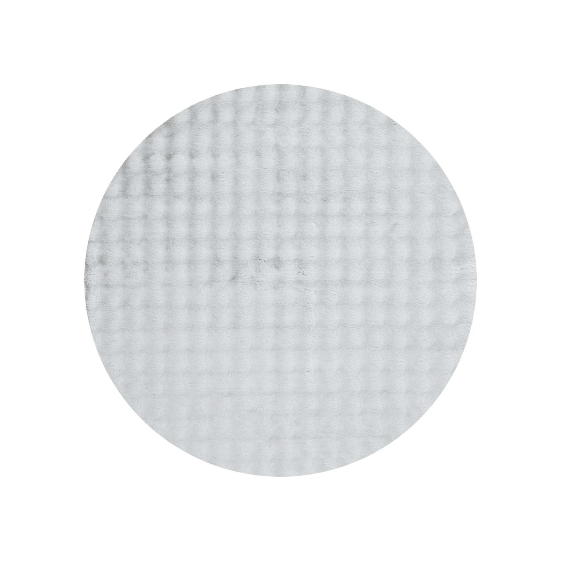 DreamWeaver Essence Round Machine Washable Rug, Silver
