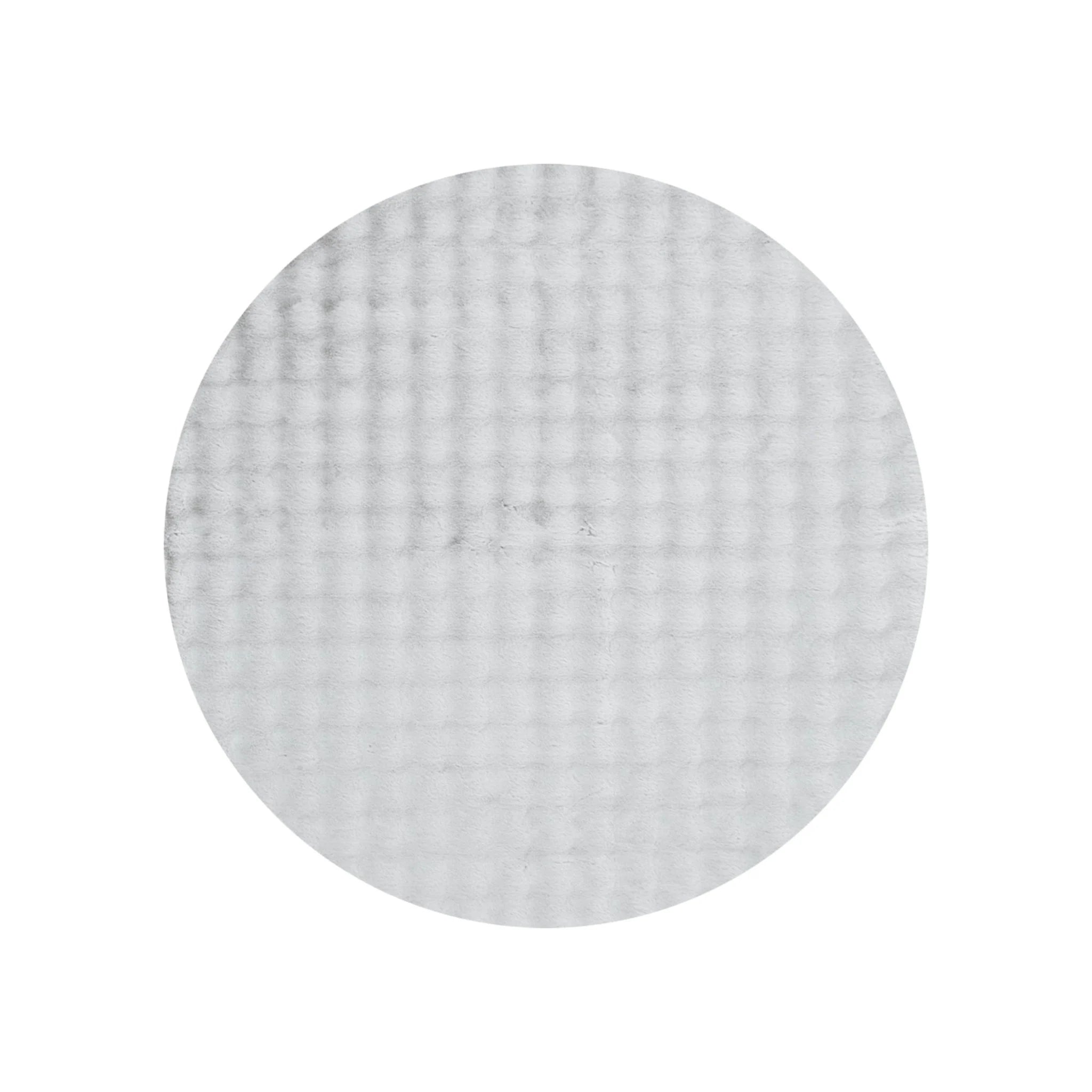 DreamWeaver Essence Round Machine Washable Rug, Silver
