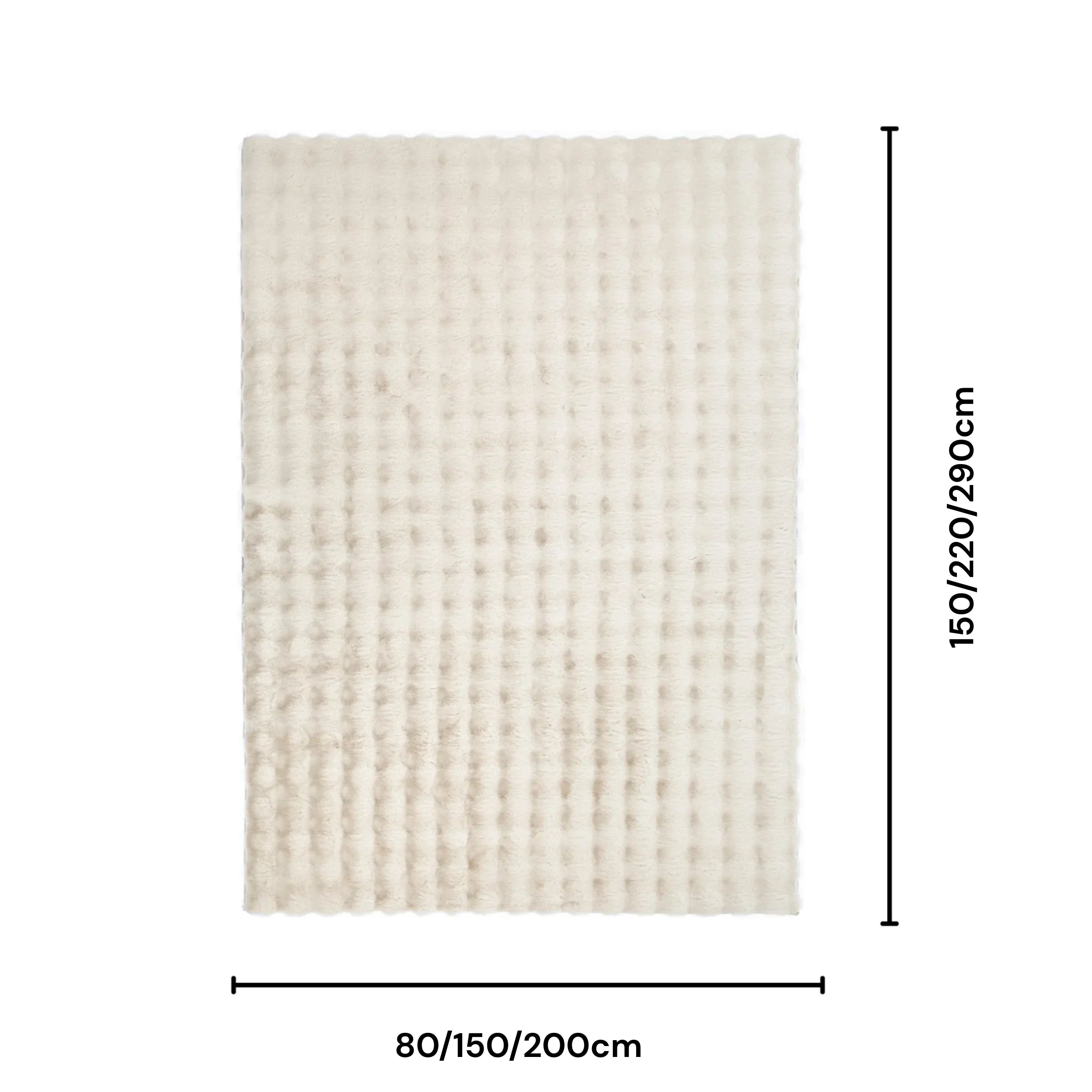 DreamWeaver Essence Rectangle Machine Washable Rug, Beige